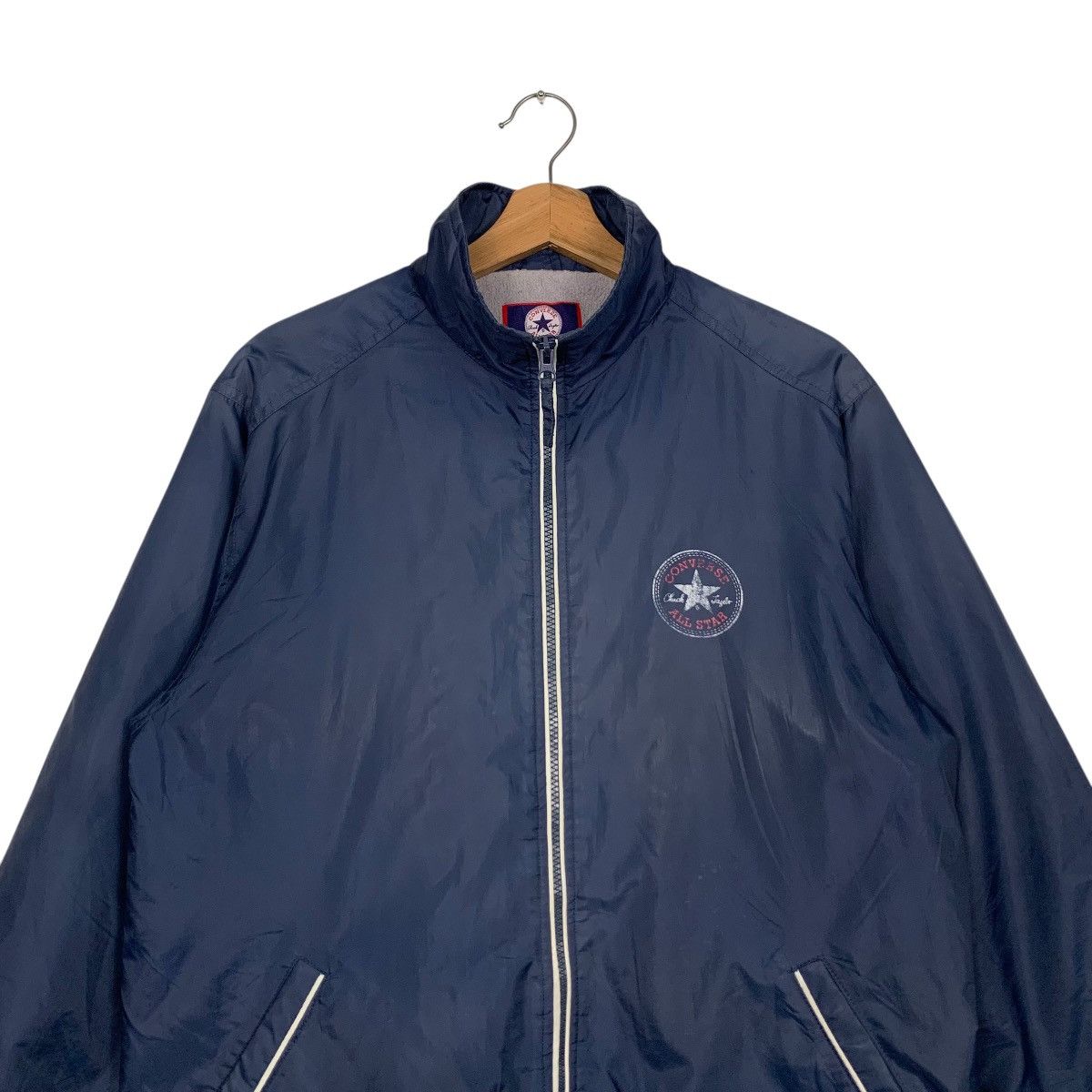 Converse Vintage 90's CONVERSE Big Logo Light Jacket #2787-C126 Size US S / EU 44-46 / 1 - 4 Thumbnail