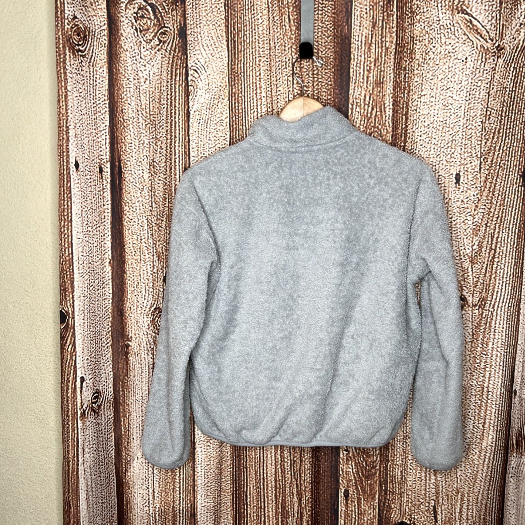 Uniqlo VINTAGE Uniqlo Jacket Womens Small Gray Deep Pile Fleece Outdoor Casual Full Zip Size S / US 4 / IT 40 - 3 Thumbnail