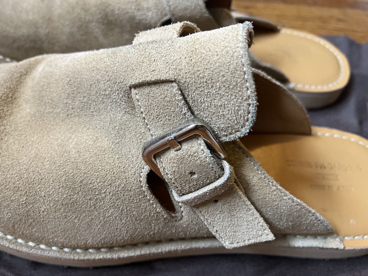 Comme des Garcons × Comme des Garcons Homme COMME des GARÇONS HOMME tan suede buckled slides Size US 10 / EU 43 - 3 Thumbnail