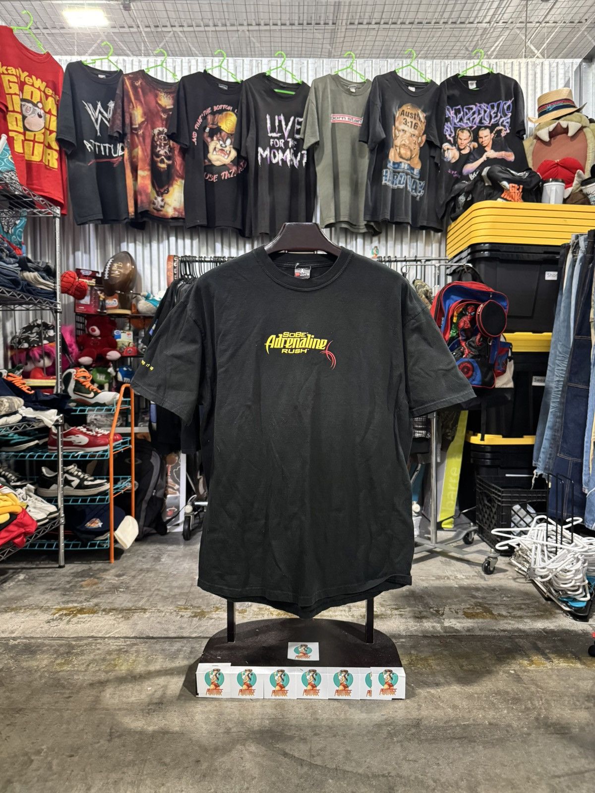Japanese Brand × Vintage Y2K Vintage Sobe Adrenaline Rush Tribal Tee XL Size US XL / EU 56 / 4 - 1 Thumbnail