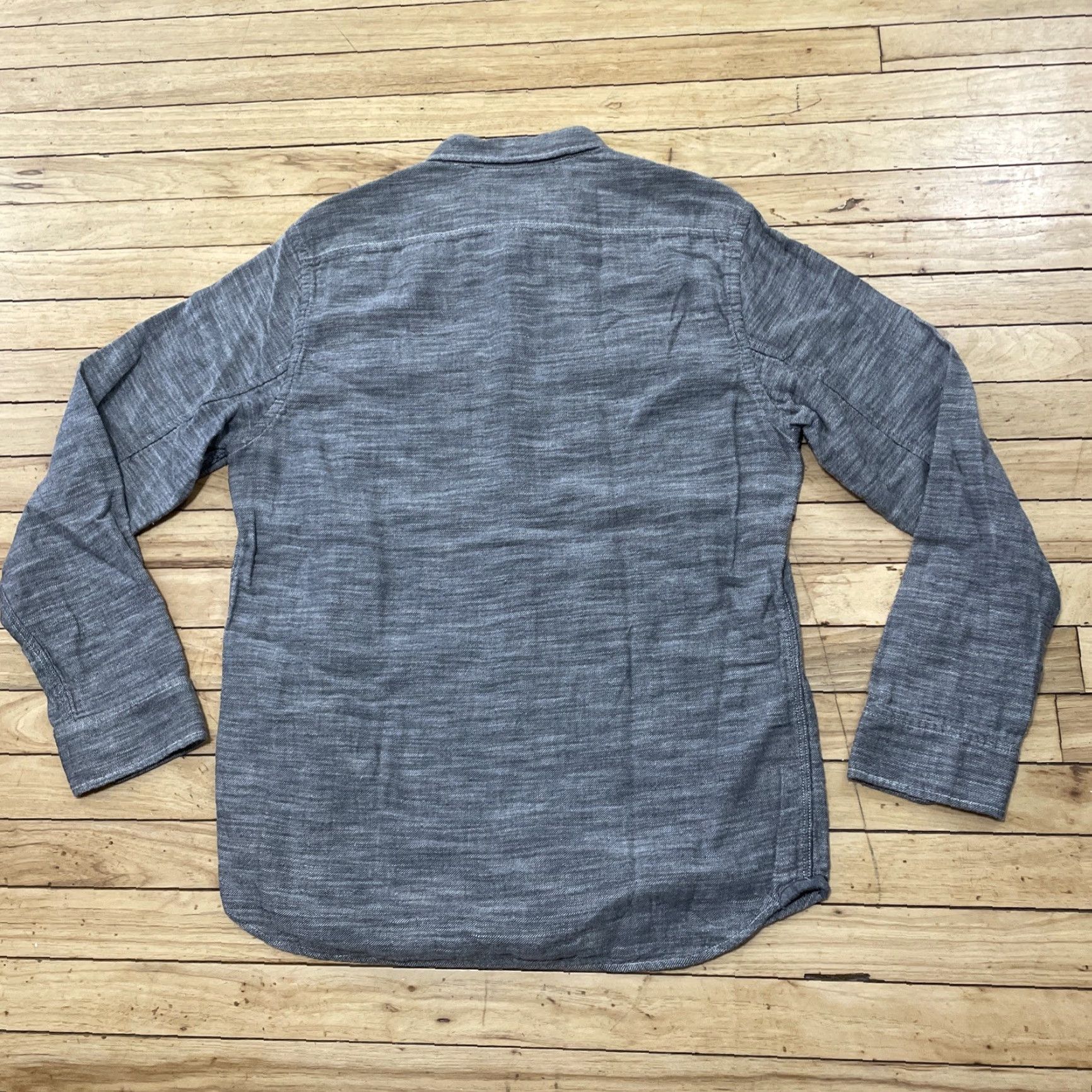 Grayers VINTAGE Grayers Heritage Flannel Shirt Mens Large Solid Gray Button Front Double Pockets Size US L / EU 52-54 / 3 - 2 Thumbnail