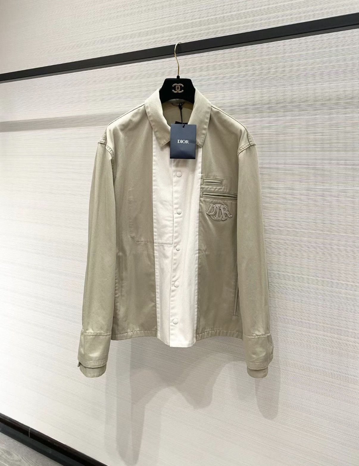 Dior Dior Classic Khaki Cotton Long Sleeve Shirt J33 Size L / US 10 / IT 46 - 1 Thumbnail