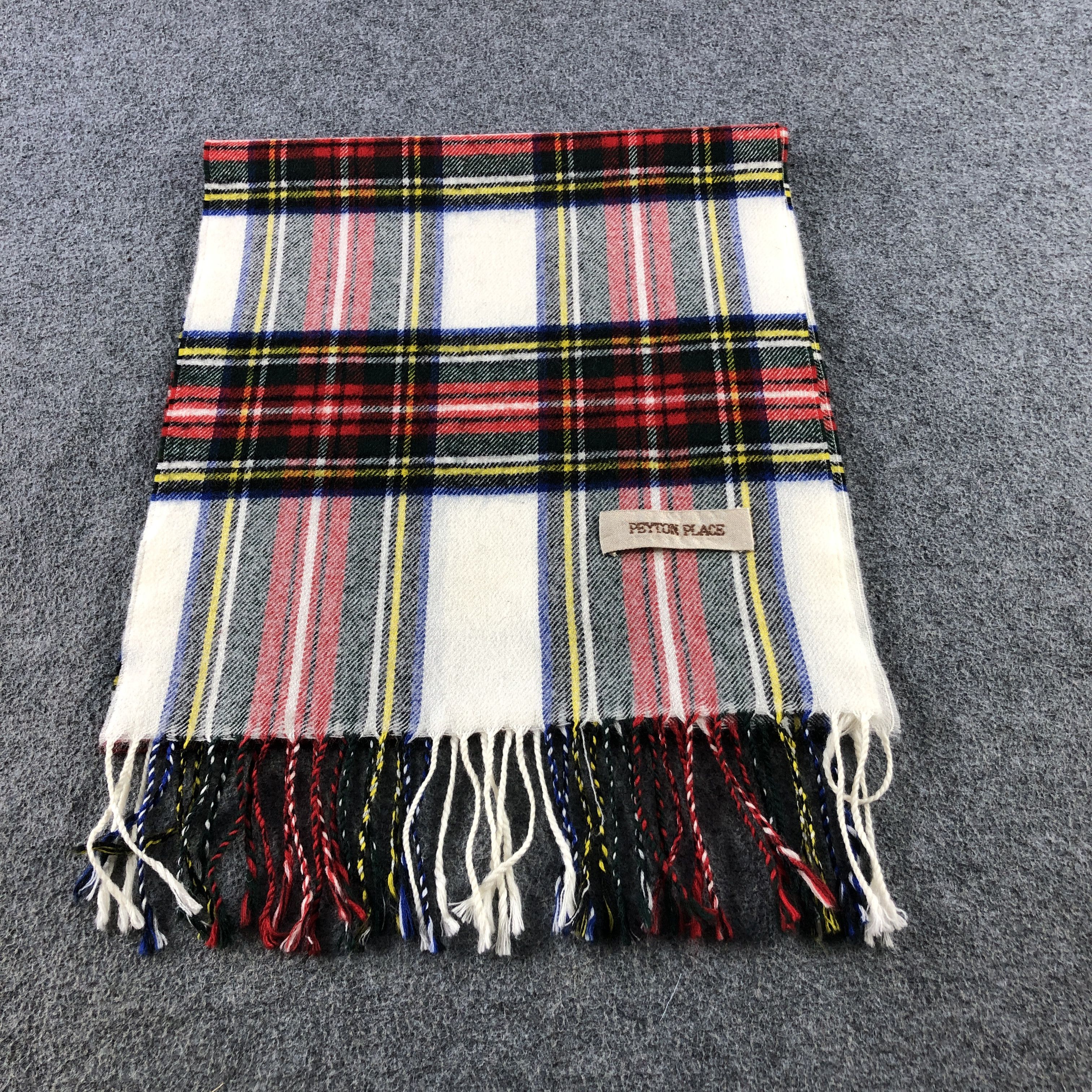 PPFM PPFM Tartan Wool Scarf Muffler V2872 Size ONE SIZE - 2 Thumbnail