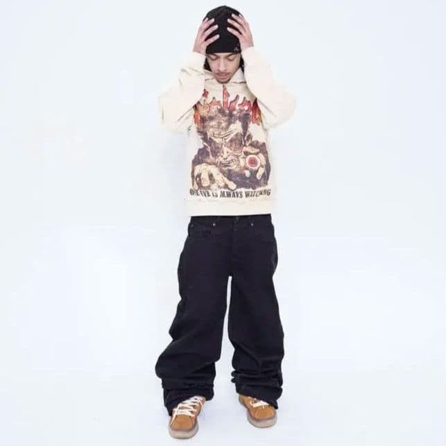 Other WICKED VALLEY “Forever Wicked” Hoodie – L – Cream Size US L / EU 52-54 / 3 - 10 Thumbnail