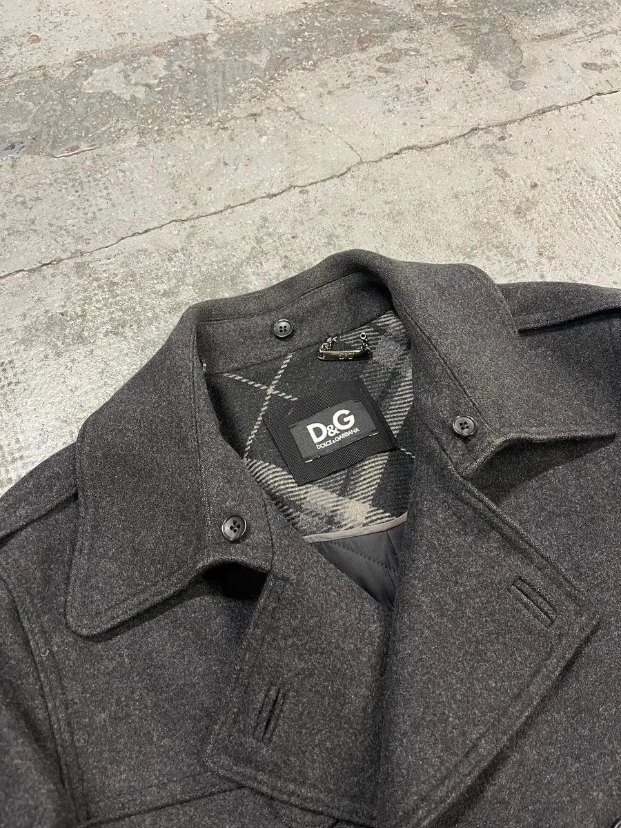 Dolce & Gabbana 2000s Dolce & Gabbana Grey Classy Wool Caban Jacket Size US L / EU 52-54 / 3 - 5 Thumbnail