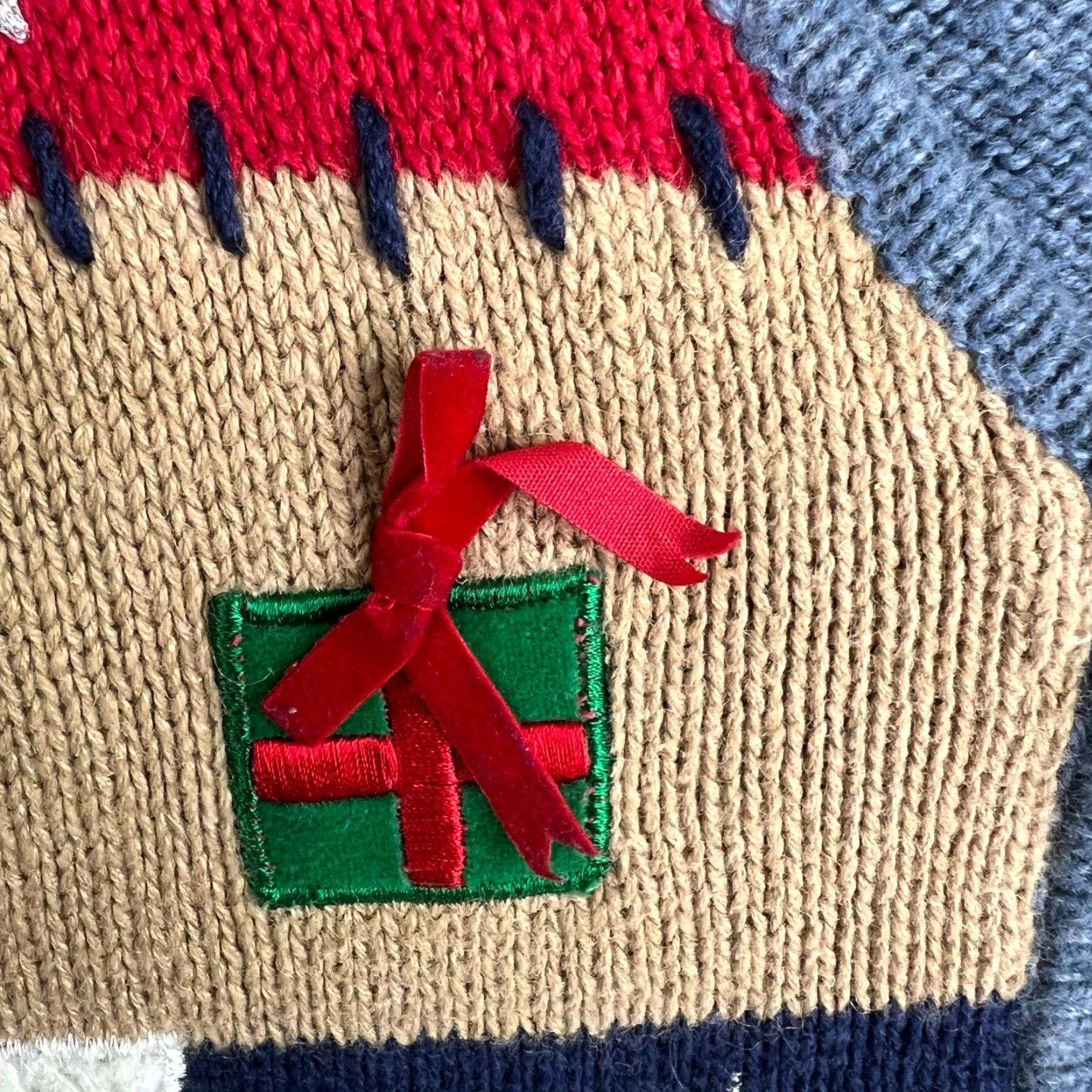 Vintage VINTAGE N/A? (No vintage) – Original Studio Joy – Cardigan – Women – L – Blue – Christmas – Frosty Embroidered Knit Wool Blend Sweater Cardigan Size L / US 10 / IT 46 - 6 Thumbnail