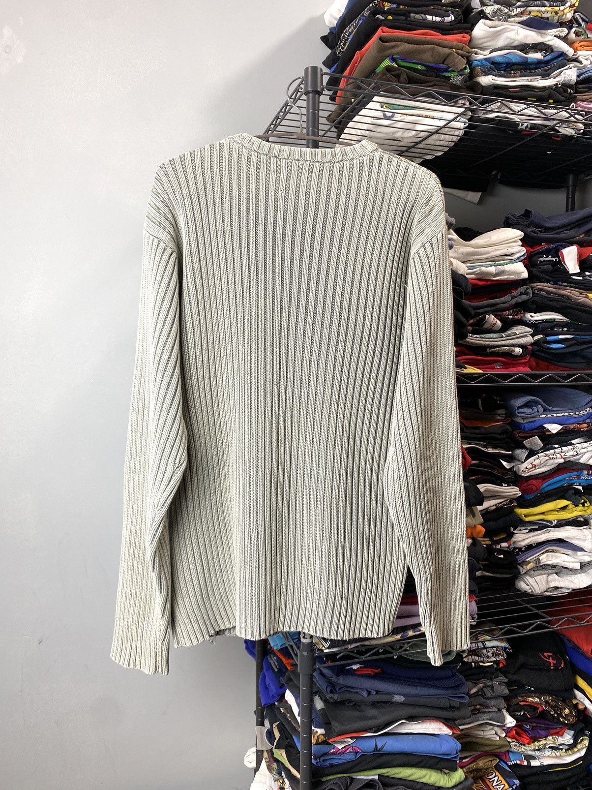 Vintage Y2K Vintage Striped Diesel Style Japanese Knit Sweater Size US XL / EU 56 / 4 - 6 Thumbnail