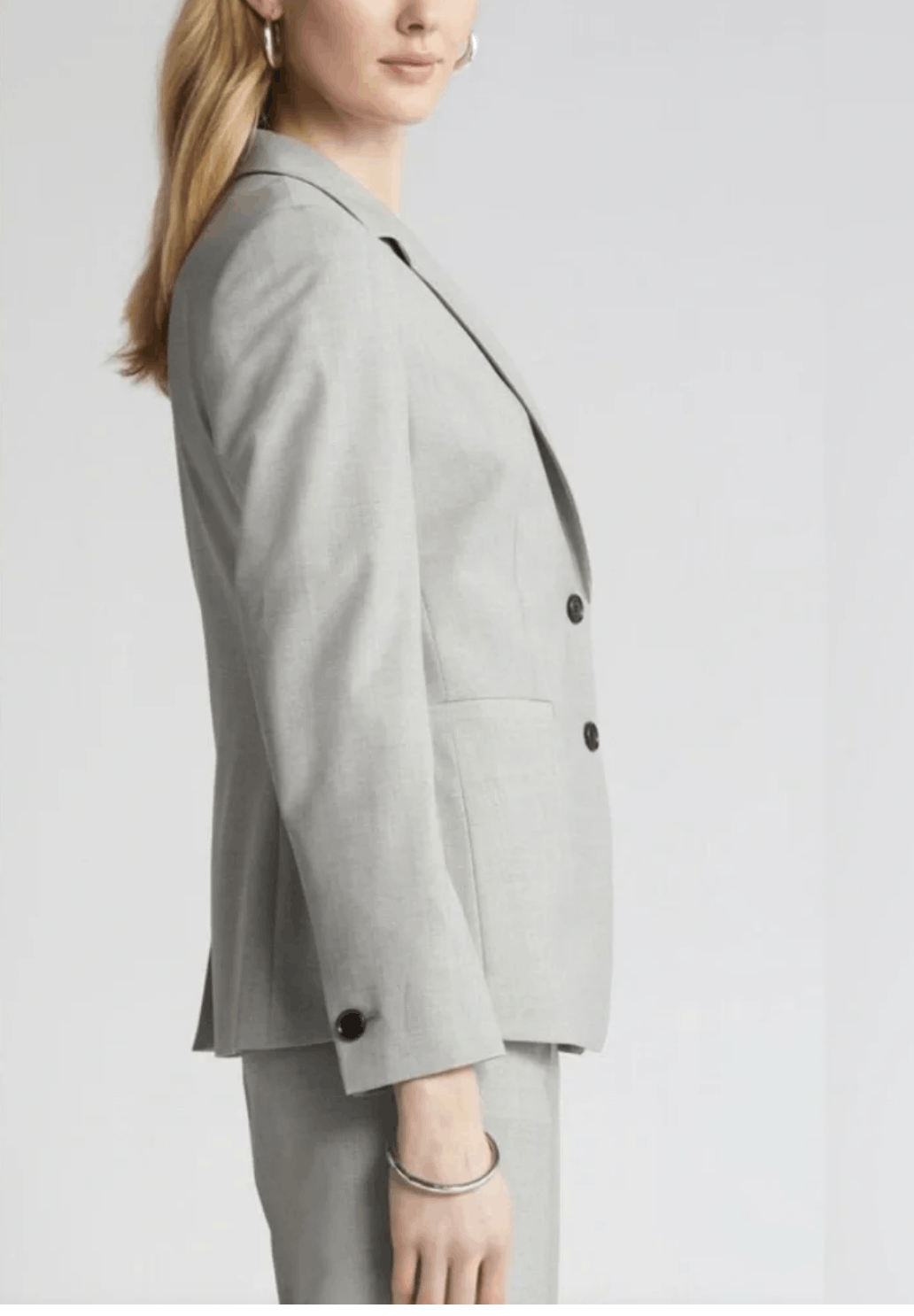 Hugo Boss Hugo Boss Jasewa Virgin Wool Blend Gray Blazer Size 50 / 18 Size XXL / US 16-18 / IT 52-54 - 4 Thumbnail