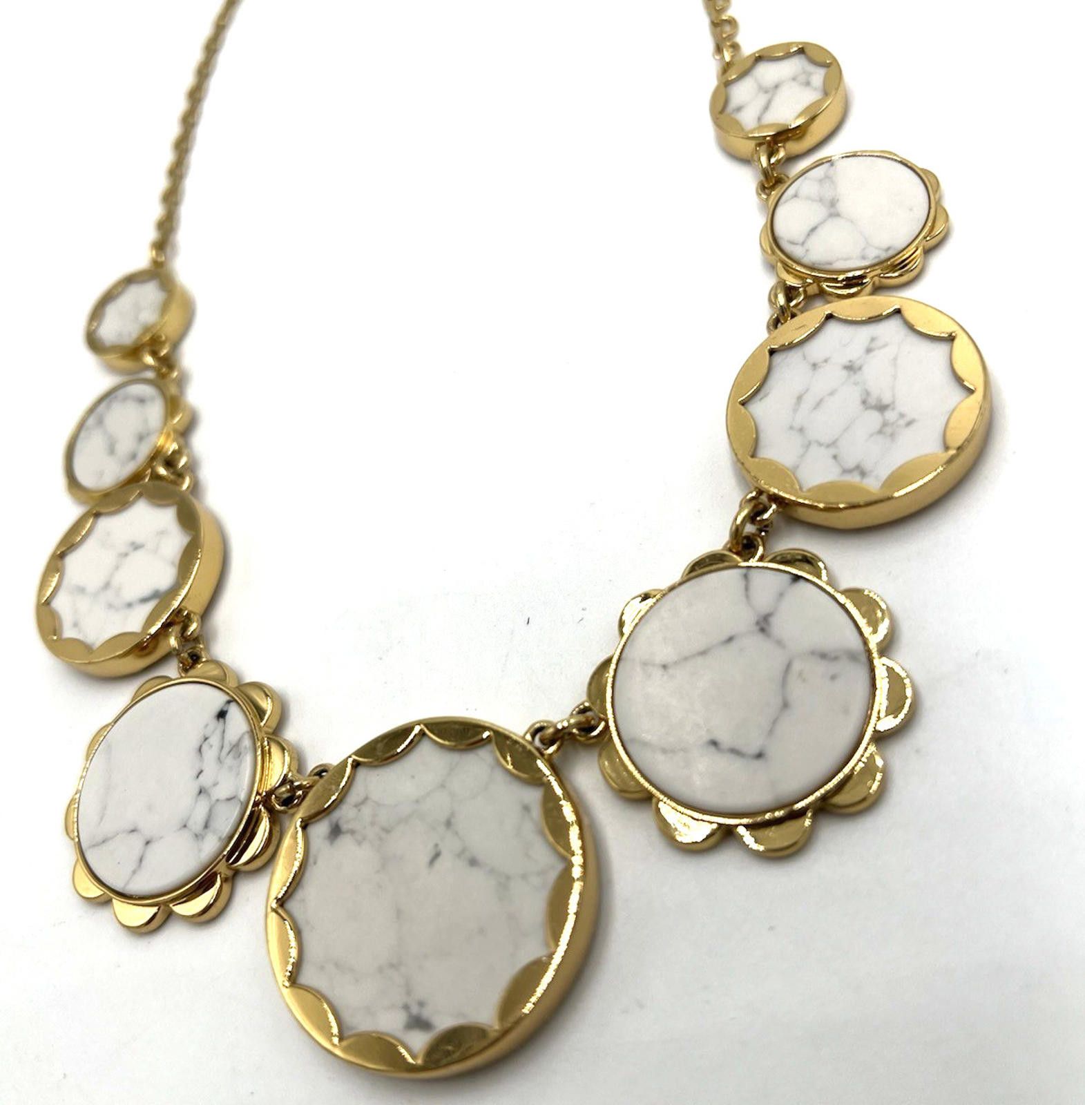Other NWOT Kate Spade Punchy Petals Necklace Marble Hematite Size ONE SIZE - 3 Thumbnail