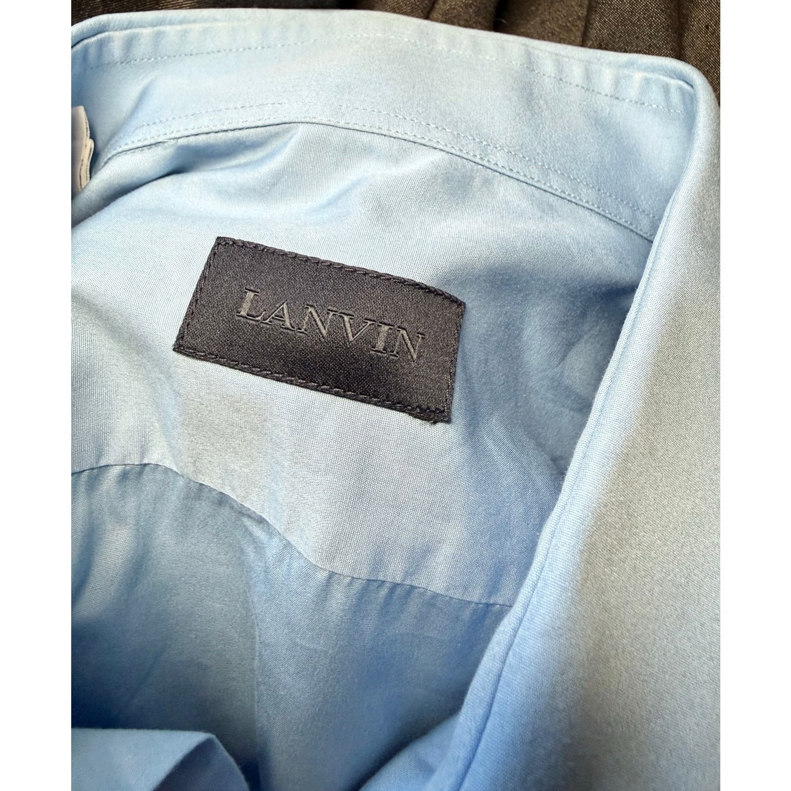 Lanvin Lanvin Colorblock Button Down Shirt size 40/15 3/4 Size US M / EU 48-50 / 2 - 11 Thumbnail