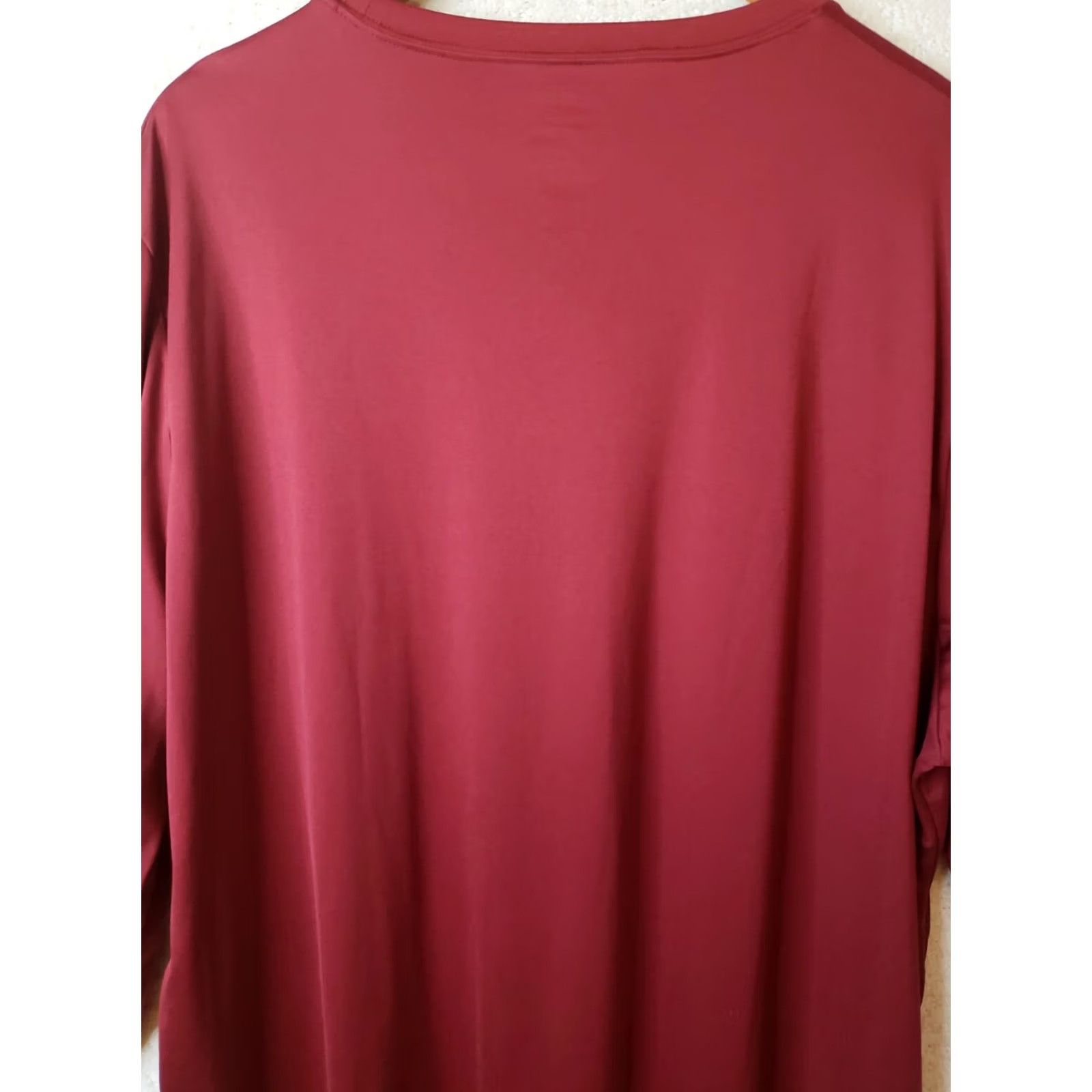 Mizuno Mizuno DryLite Men XL Red Long Sleeve Crew Neck Performance Shirt Size US XL / EU 56 / 4 - 7 Thumbnail