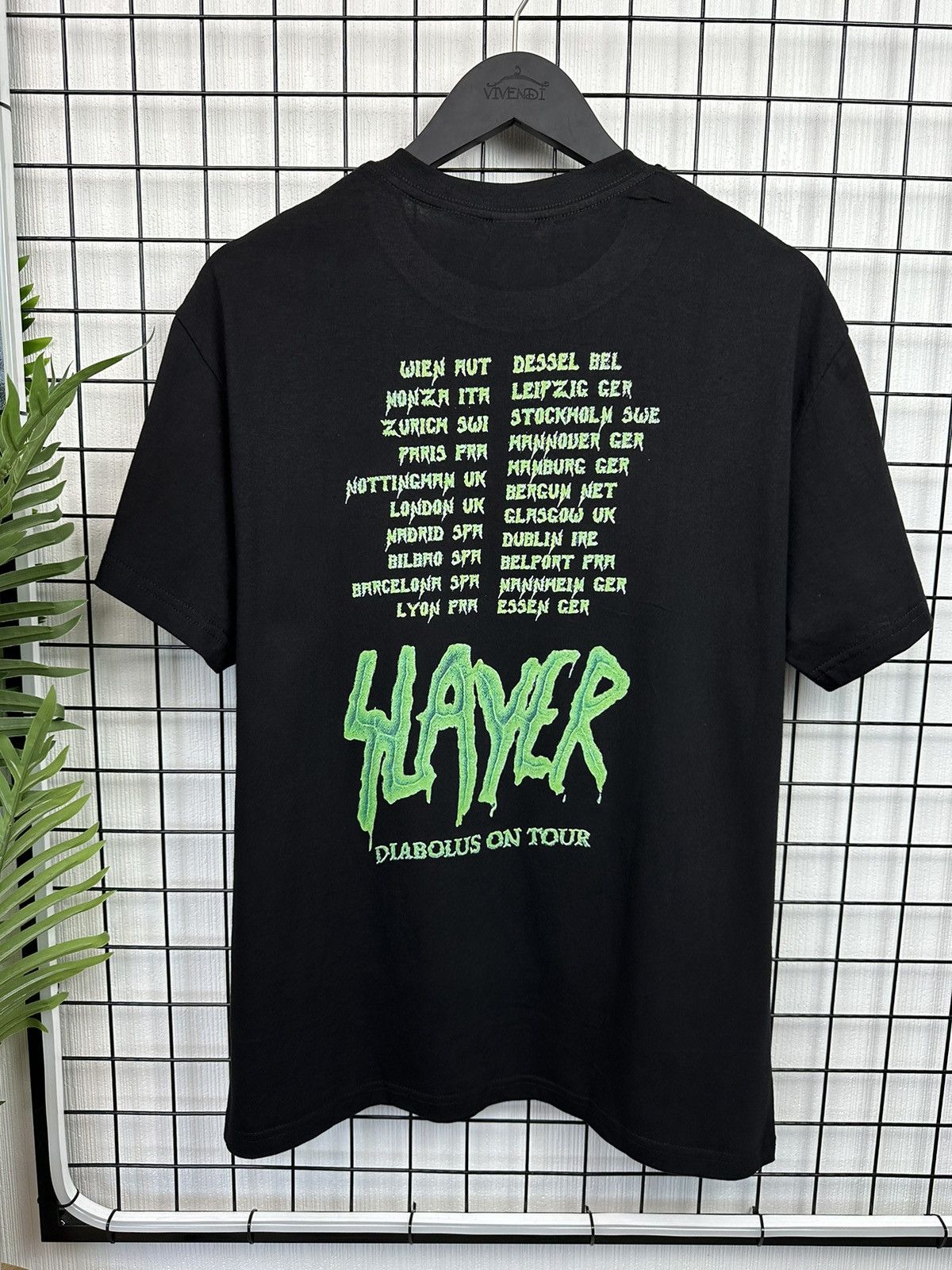 Band Tees × Slayer Slayer “Diabolus on Tour” Men Black T Shirt L tee Rock Size US L / EU 52-54 / 3 - 9 Thumbnail