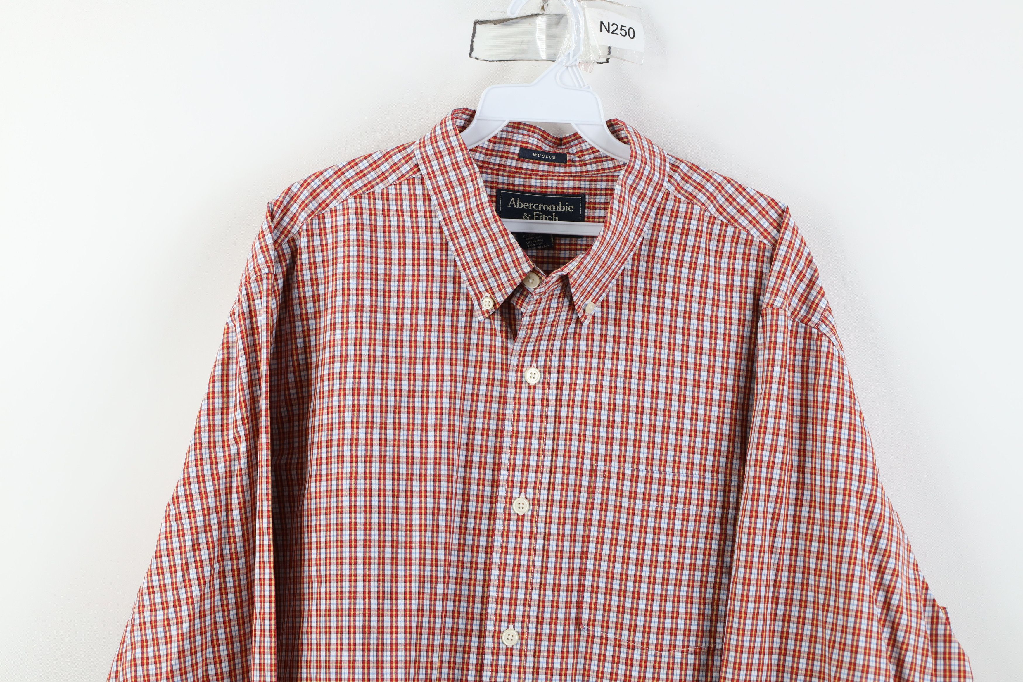 Abercrombie & Fitch Vintage 90s Y2K Abercrombie & Fitch Button Down Shirt Plaid Size US XL / EU 56 / 4 - 2 Thumbnail