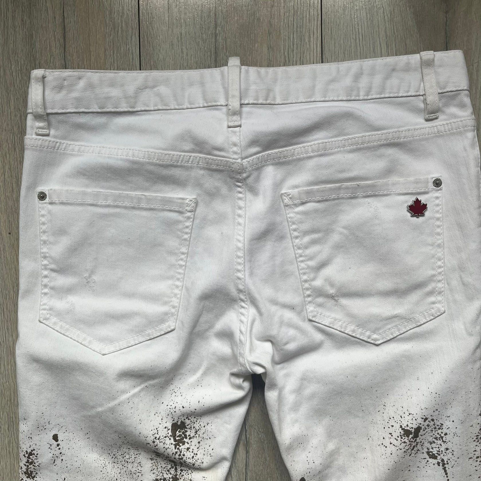 Dsquared2 Dsquared2 SS2012 White Mud Jeans Size 30" / US 8 / IT 44 - 5 Thumbnail
