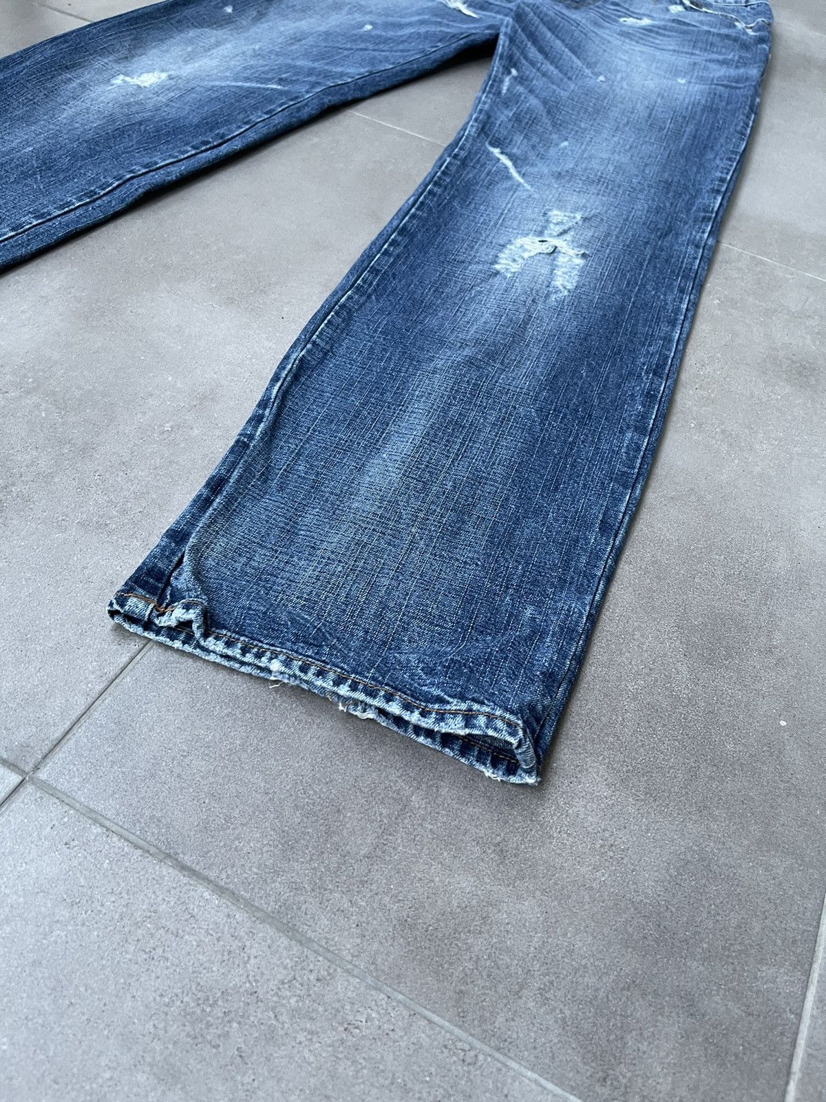 Versace Versace Jeans Couture Distressed Light Indigo Denim Pants Size US 32 / EU 48 - 9 Thumbnail