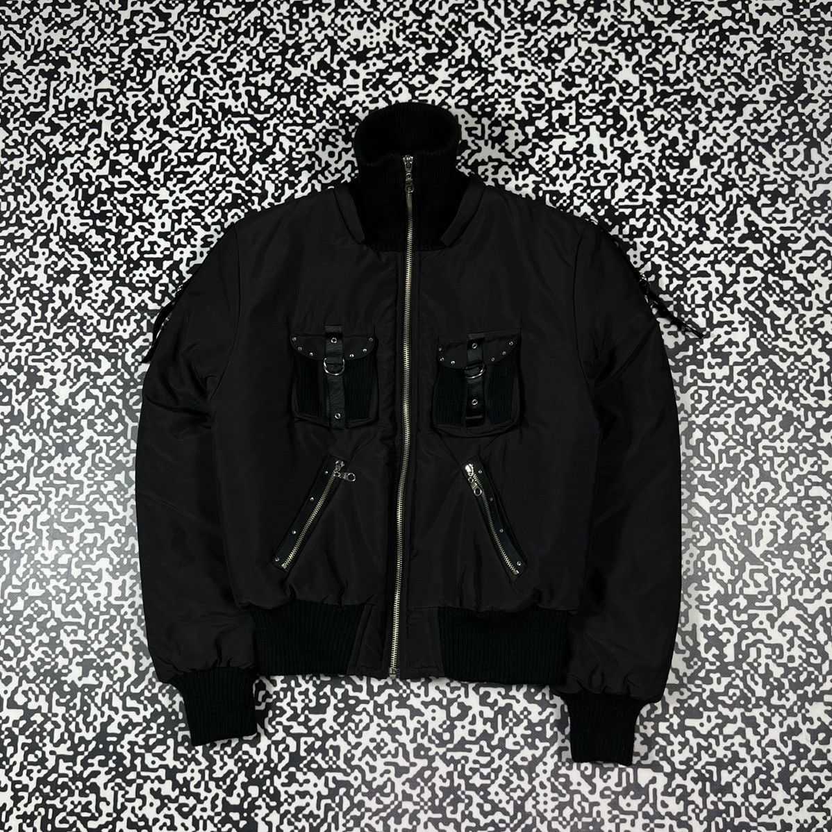 Vintage Y2K Japanese Gothic Opium Style Bondage Bomber