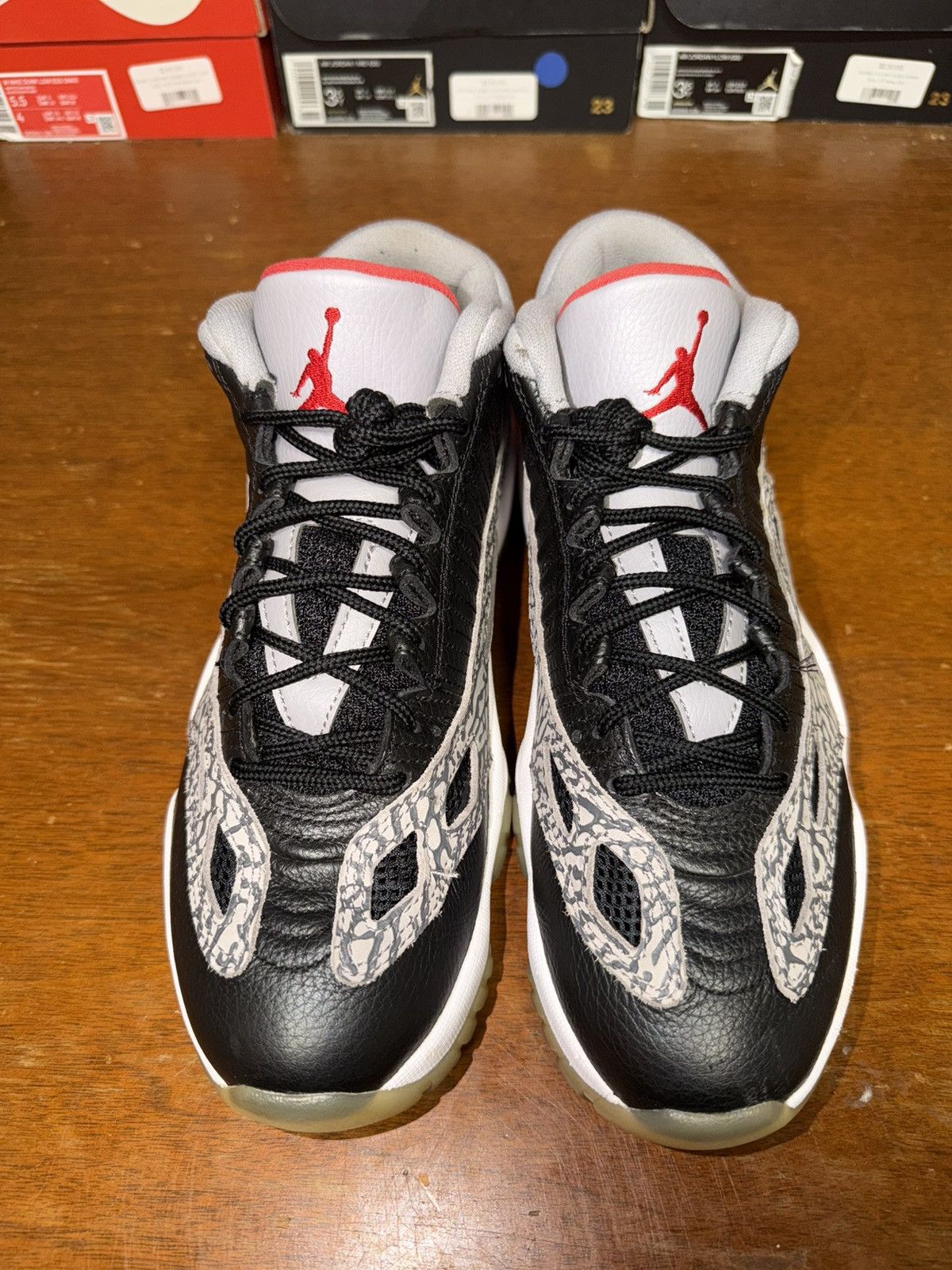 Nike Air Jordan 11 Retro Low IE Black Cement size 8.5 Size US 8.5 / EU 41-42 - 4 Thumbnail