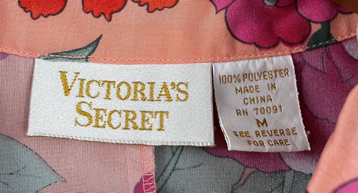 Victoria's Secret VTG 80s Victoria's Secret Floral Colorful Gold Label Top Size L / US 10 / IT 46 - 4 Thumbnail