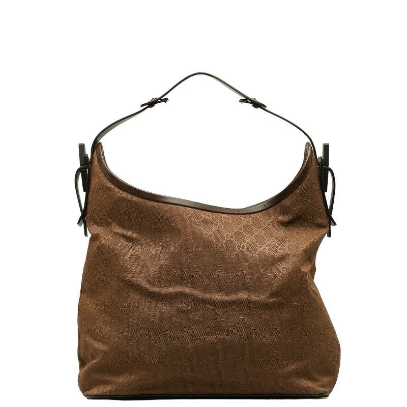 image of Gucci GG Canvas Shoulder Bag in Brown, Women's