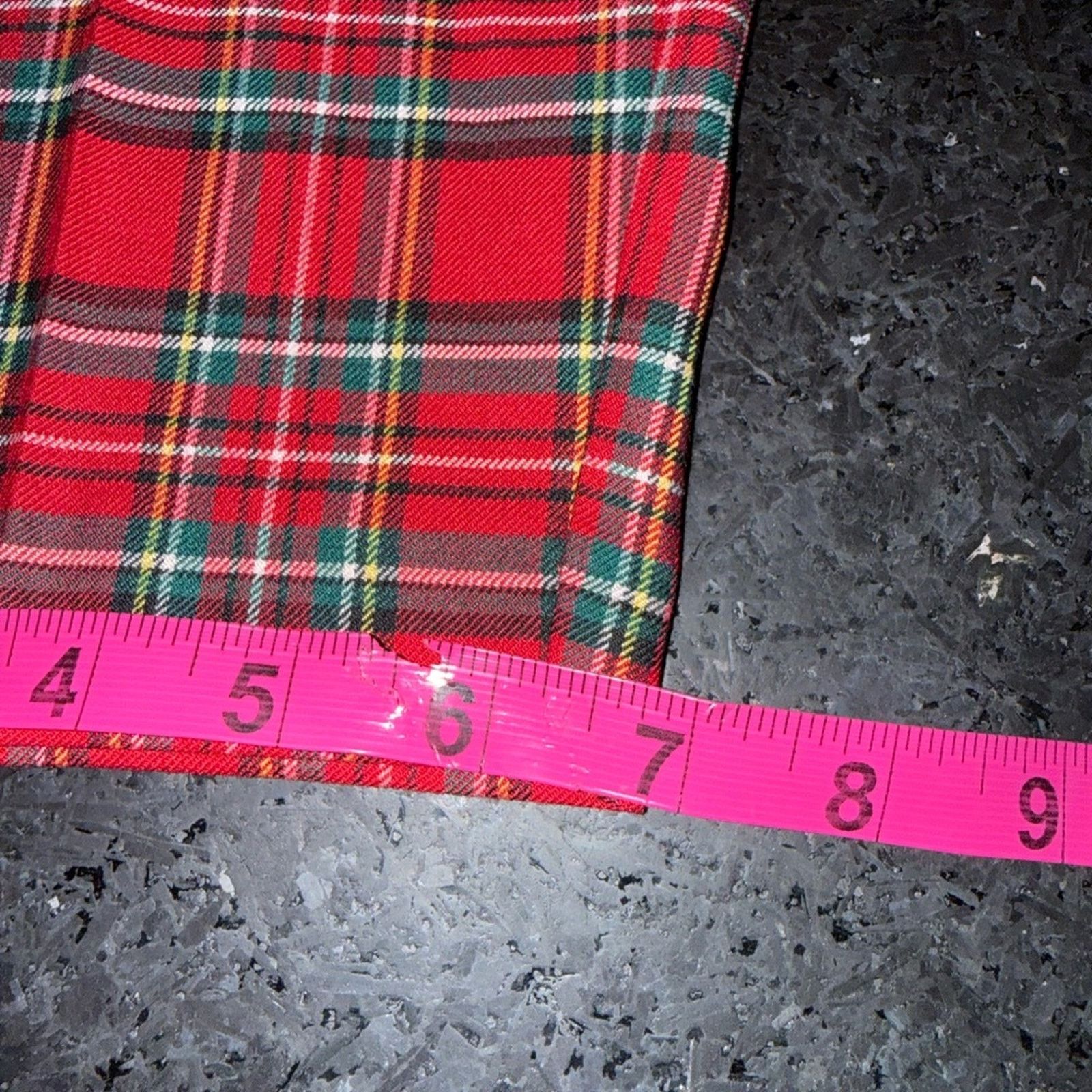 Talbots TALBOTS TAPERED ANKLE WOOL BLEND PANTS RED TARTAN PLAID SZ 6 Size 28" / US 6 / IT 42 - 13 Thumbnail