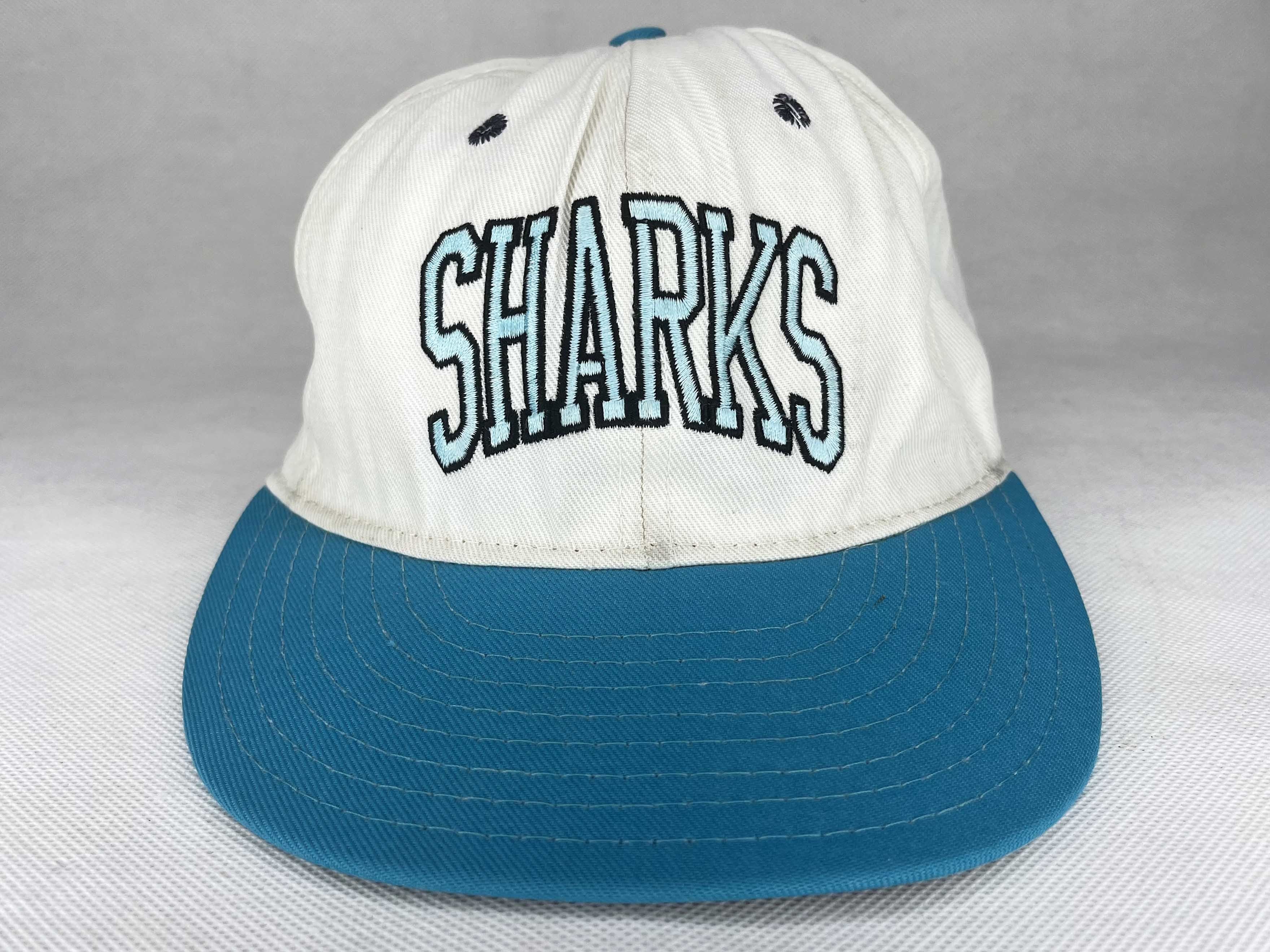 NHL Vintage Annco Double Logo NHL San Jose Sharks Hockey Cap Hat Size ONE SIZE - 1 Thumbnail