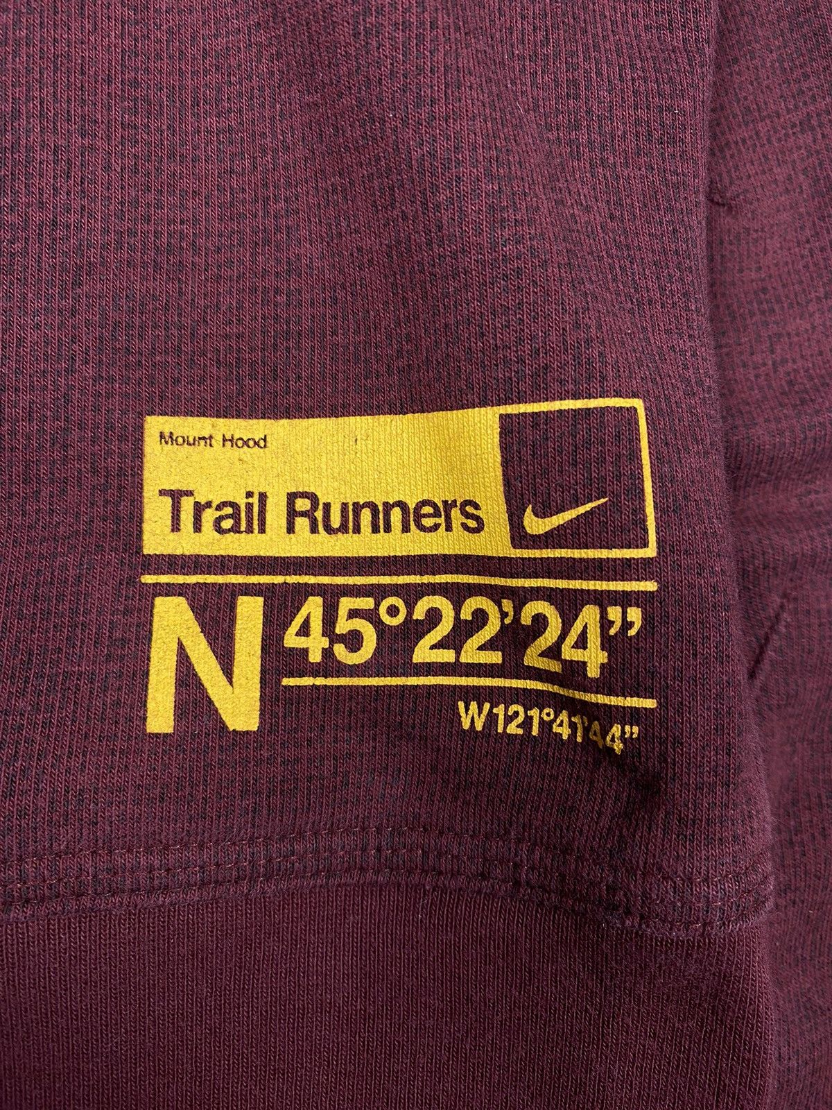 Nike × Vintage Vintage 00s Nike Trail Runners Mount Hood Hoodie Drill Y2K Size L / US 10 / IT 46 - 11 Thumbnail