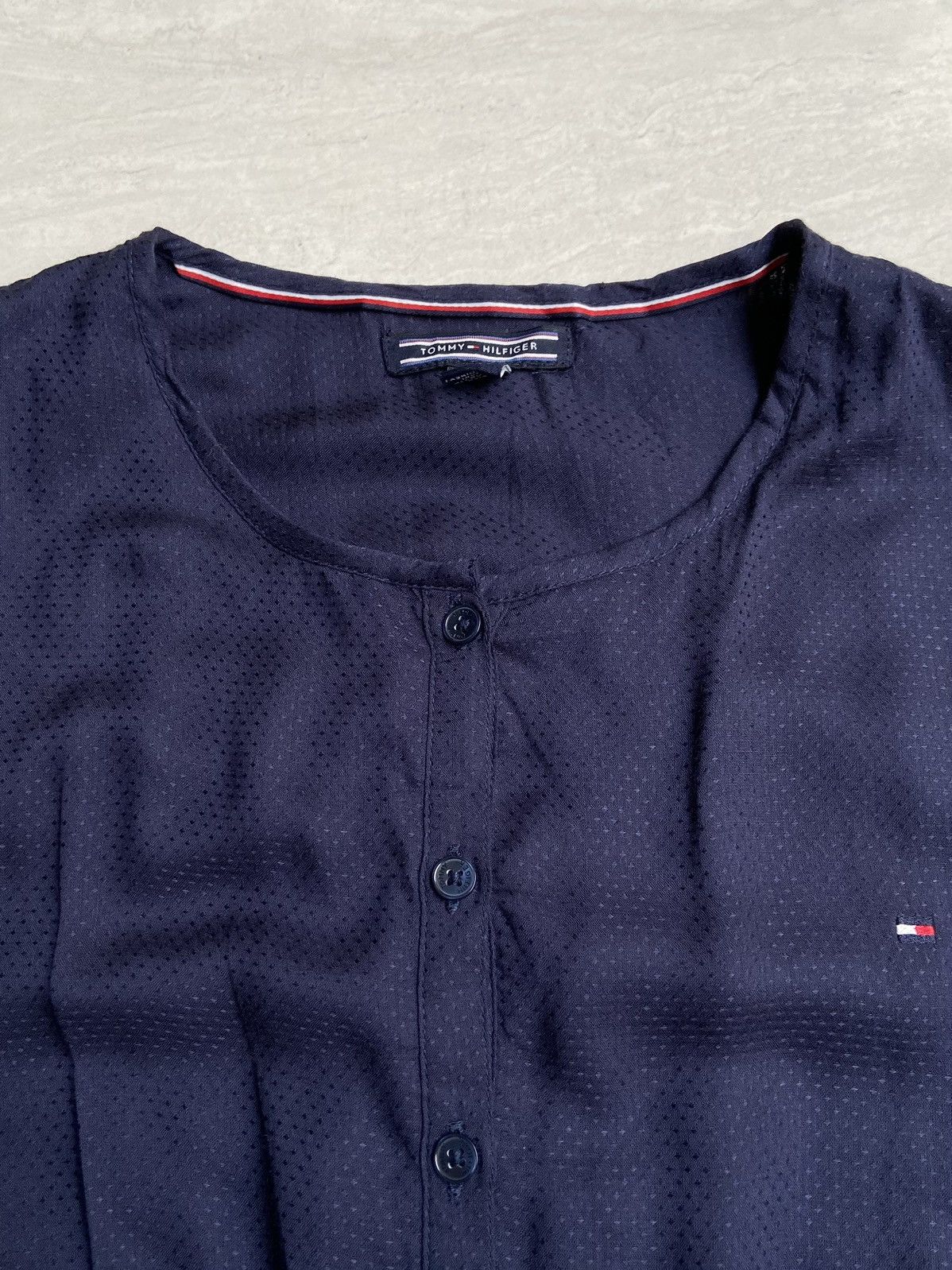 Tommy Hilfiger TOMMY HILFIGER Navy Midi Dress Size S / US 4 / IT 40 - 11 Thumbnail