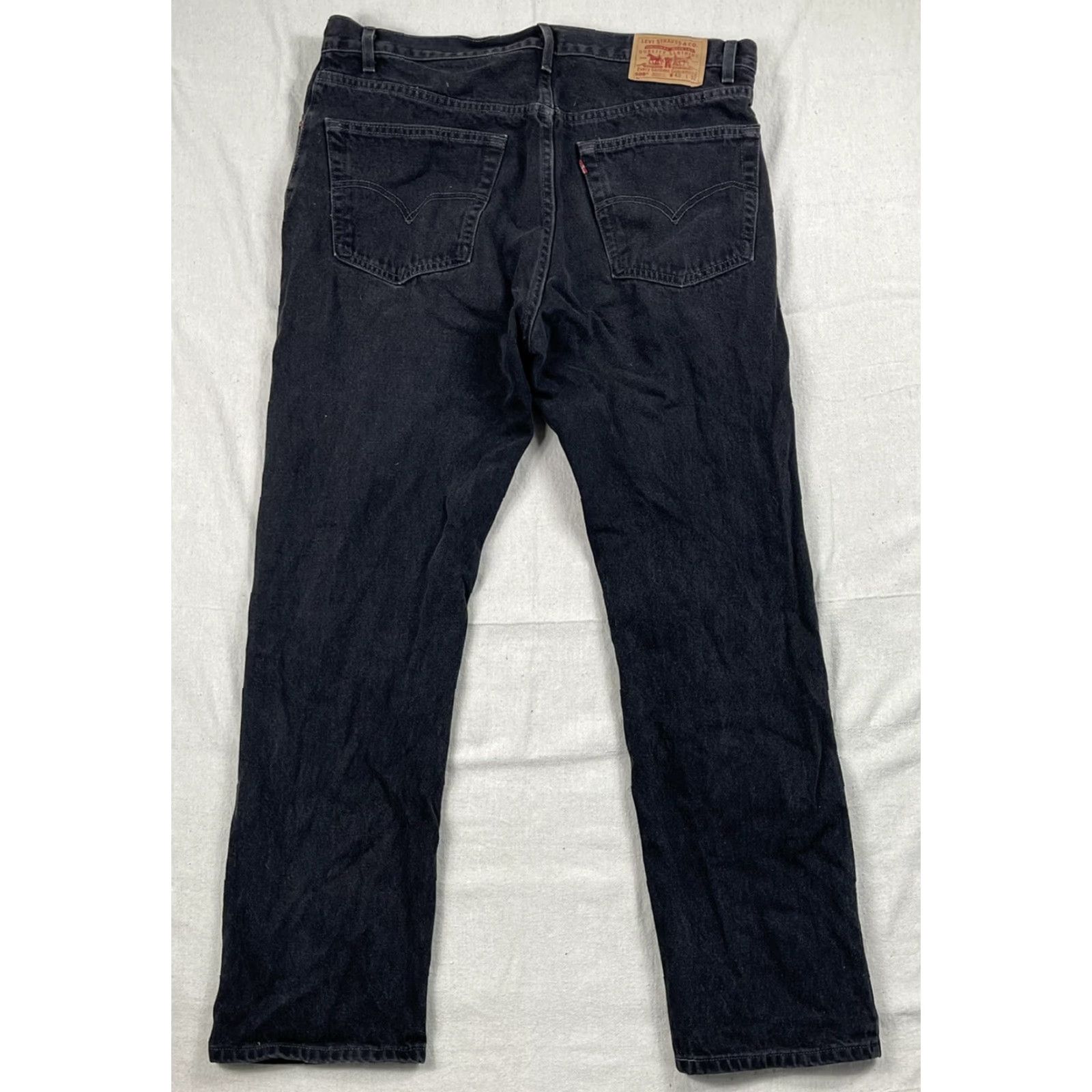 Levi's VINTAGE Levi's 505 Jeans Black Denim Regular Fit 40x32 90s Mens Size US 40 / EU 56 - 2 Thumbnail