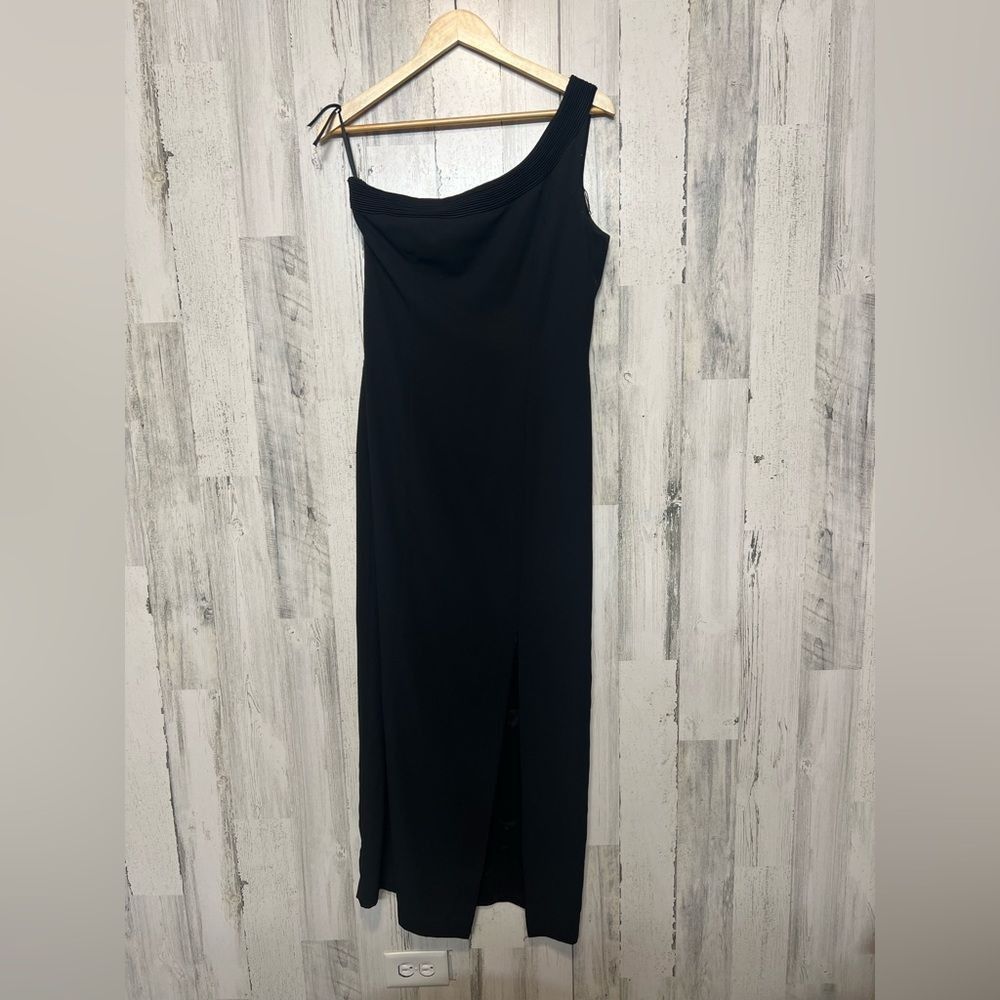 Other Maggy London Black One Shoulder Formal Gown | Size 6 | Elega Size S / US 4 / IT 40 - 2 Thumbnail