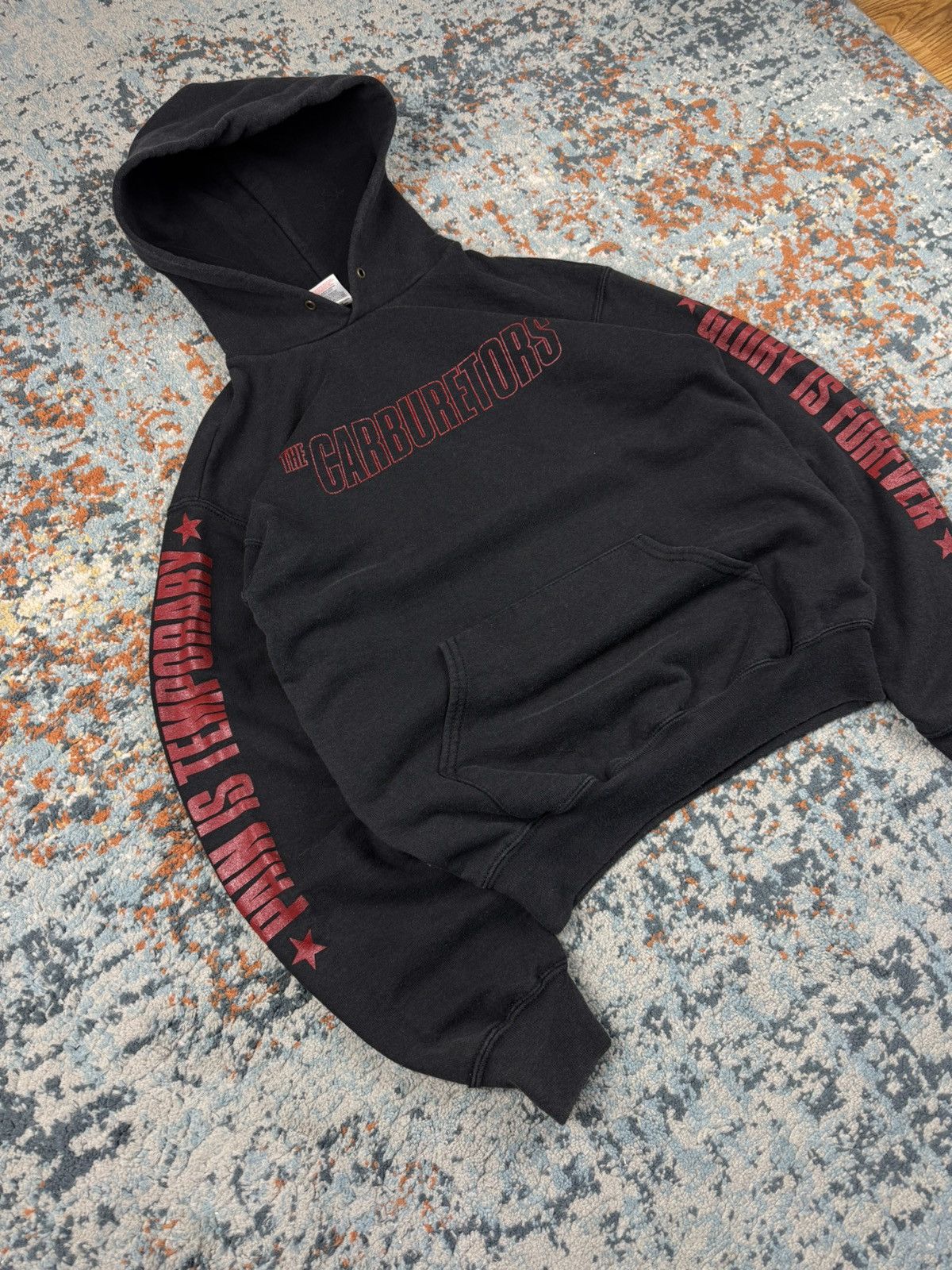 Vintage Vintage 2004 The Carburetors pain is temporary band hoodie Size US S / EU 44-46 / 1 - 3 Thumbnail