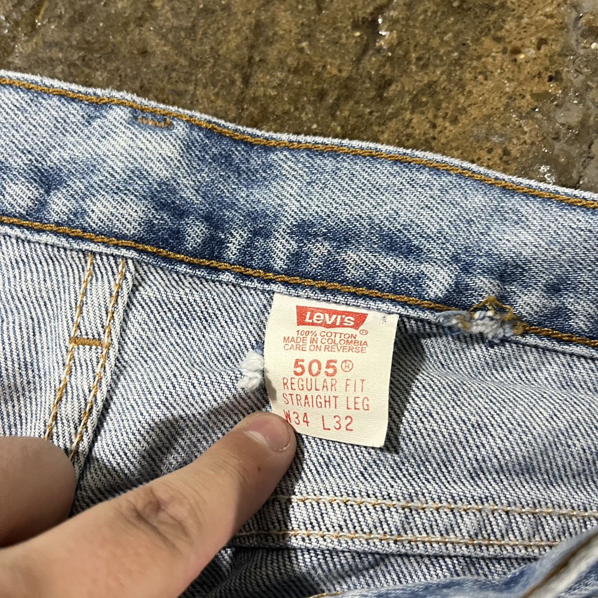Levi's × Vintage Crazy Vintage 90s Levi's 505 Faded Essential Skater Jeans Size US 33 - 11 Thumbnail