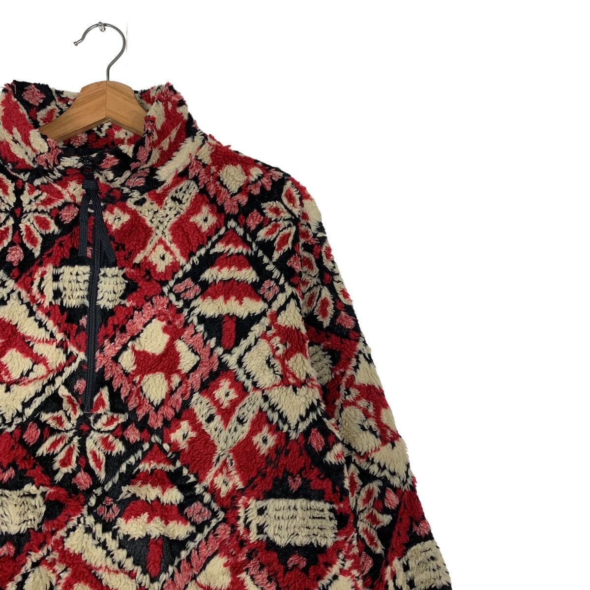 Vintage EMS Motif Design Fullprint Half Zip Pullover Fleece #0002-C1 Size M / US 6-8 / IT 42-44 - 6 Thumbnail