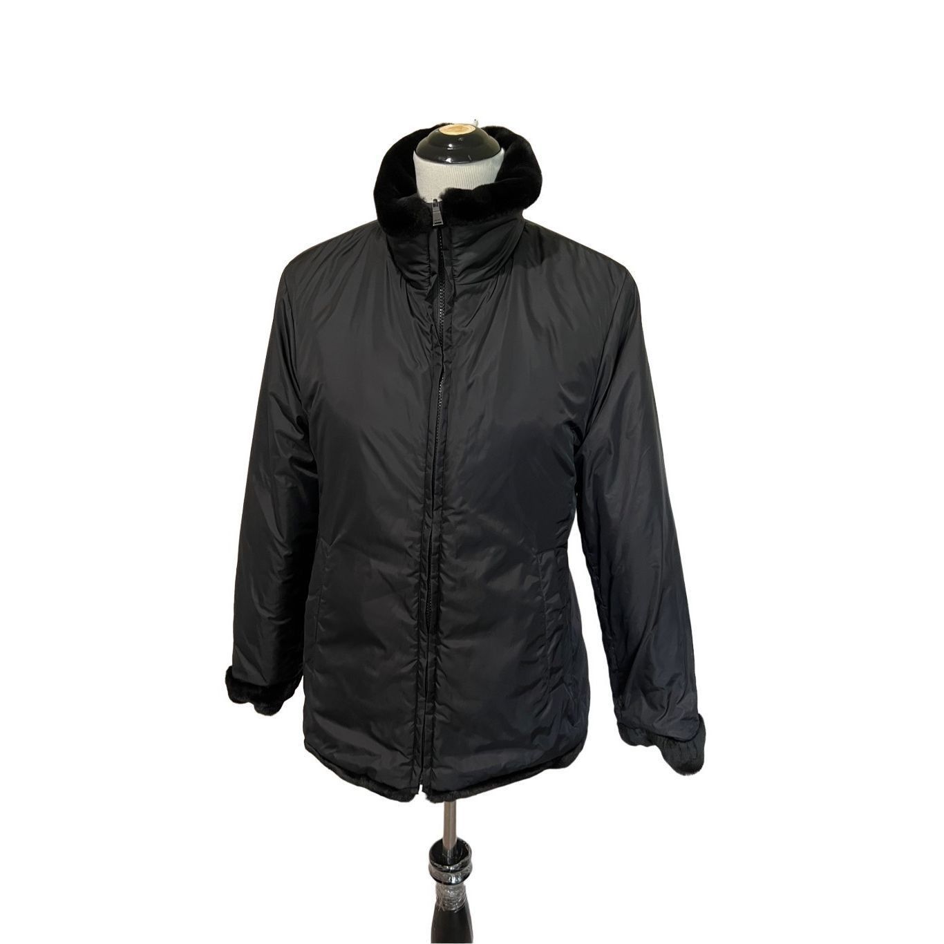 Andrew Marc Andrew Marc New York REVERSIBLE Winter Jacket Coat Black si Size M / US 6-8 / IT 42-44 - 1 Thumbnail