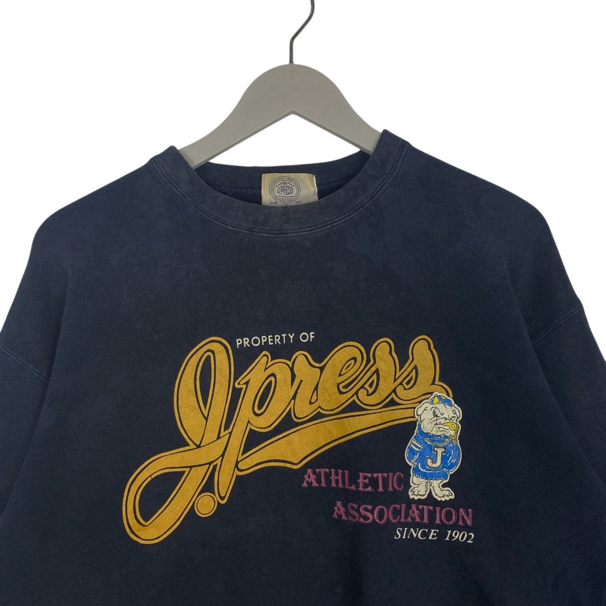 Other Vintage J.Press Printed Crewneck Sweatshirt DarkGray Size US S / EU 44-46 / 1 - 4 Thumbnail