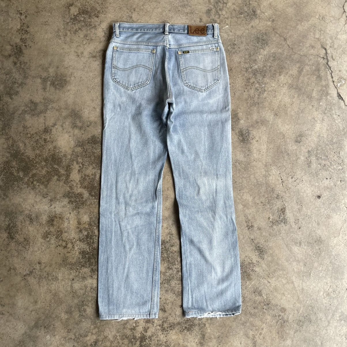 Lee 🔥Vintage Lee Riders Stoned Washed Ripped Distress Jeans Size US 31 - 4 Thumbnail