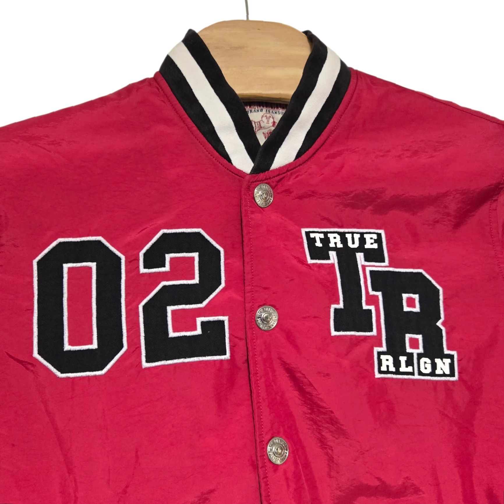 True Religion VINTAGE True Religion Bomber Snap Button Jacket Black Red M Men Shirt? Size US M / EU 48-50 / 2 - 4 Thumbnail