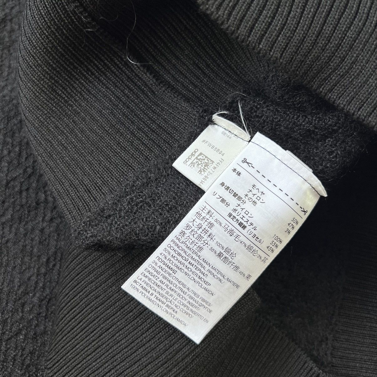 Japanese Brand Y-3 mohair/polyamid sheer knit crew sweater Size XS / US 0-2 / IT 36-38 - 8 Thumbnail