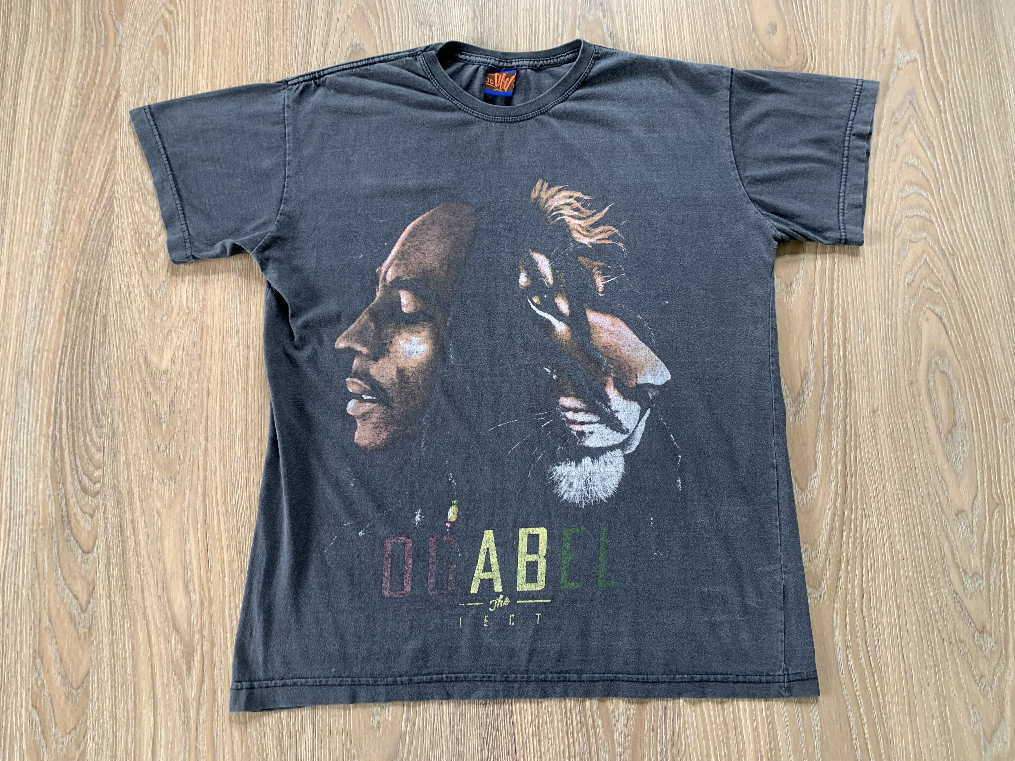 Bob Marley × Vintage Vintage Bob Marley Ogabel Lion Printed T-Shirt Size US L / EU 52-54 / 3 - 2 Thumbnail
