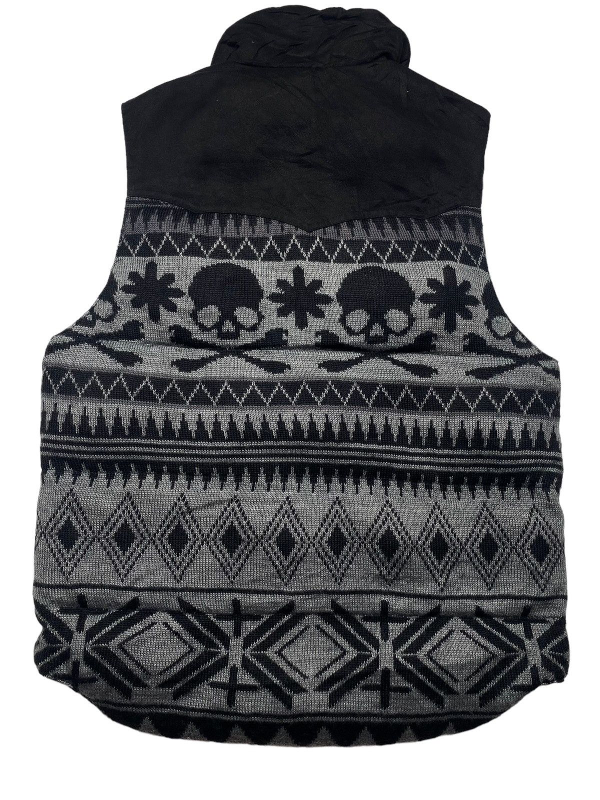 14th Addiction 2000s In The Attic - Knitted Skull Vest Jacket Size US M / EU 48-50 / 2 - 6 Thumbnail