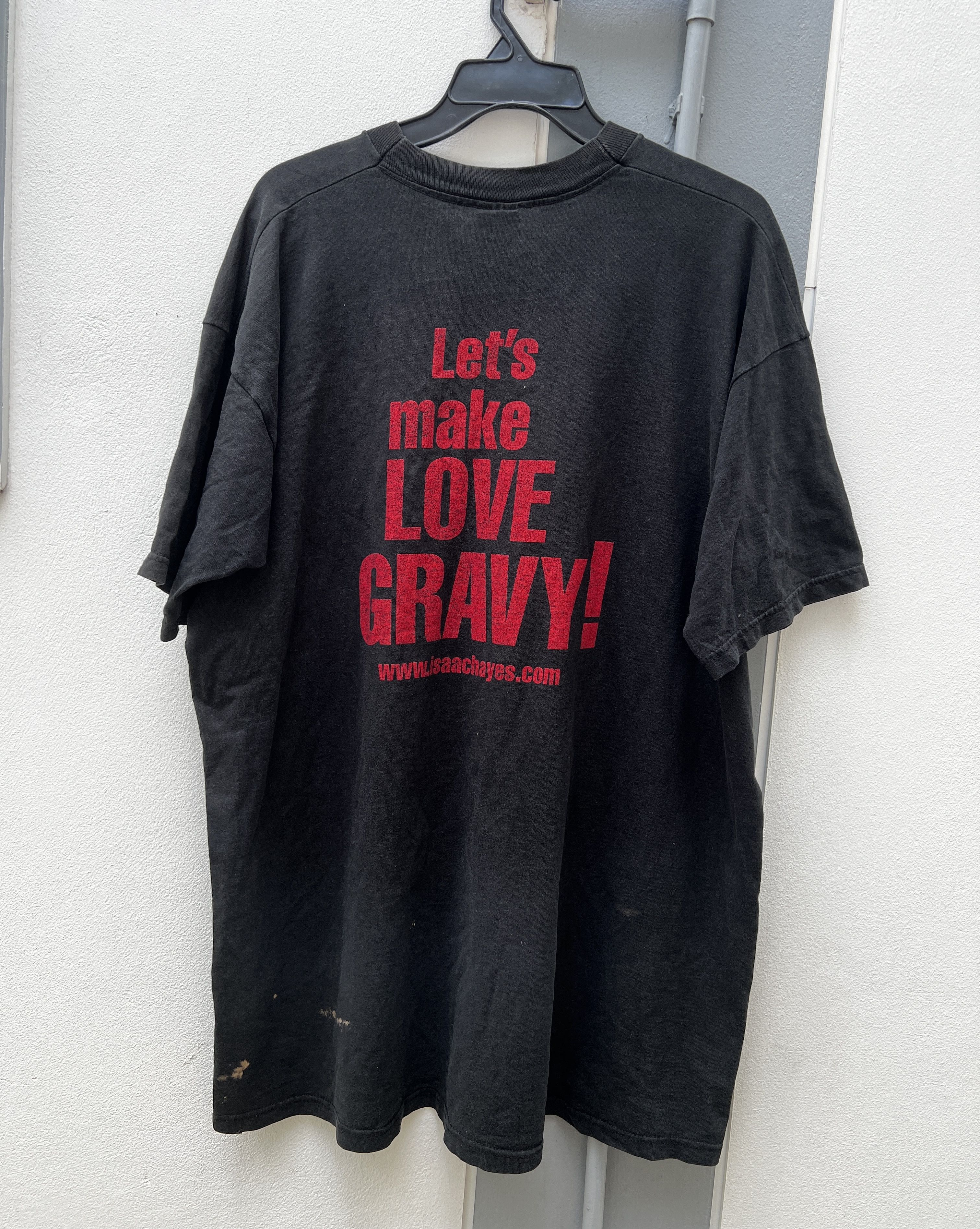 Rap Tees × Vintage Vintage 90s Isaac Hayes Tee 2XL Distressed Faded Thrashed Size US XXL / EU 58 / 5 - 3 Thumbnail