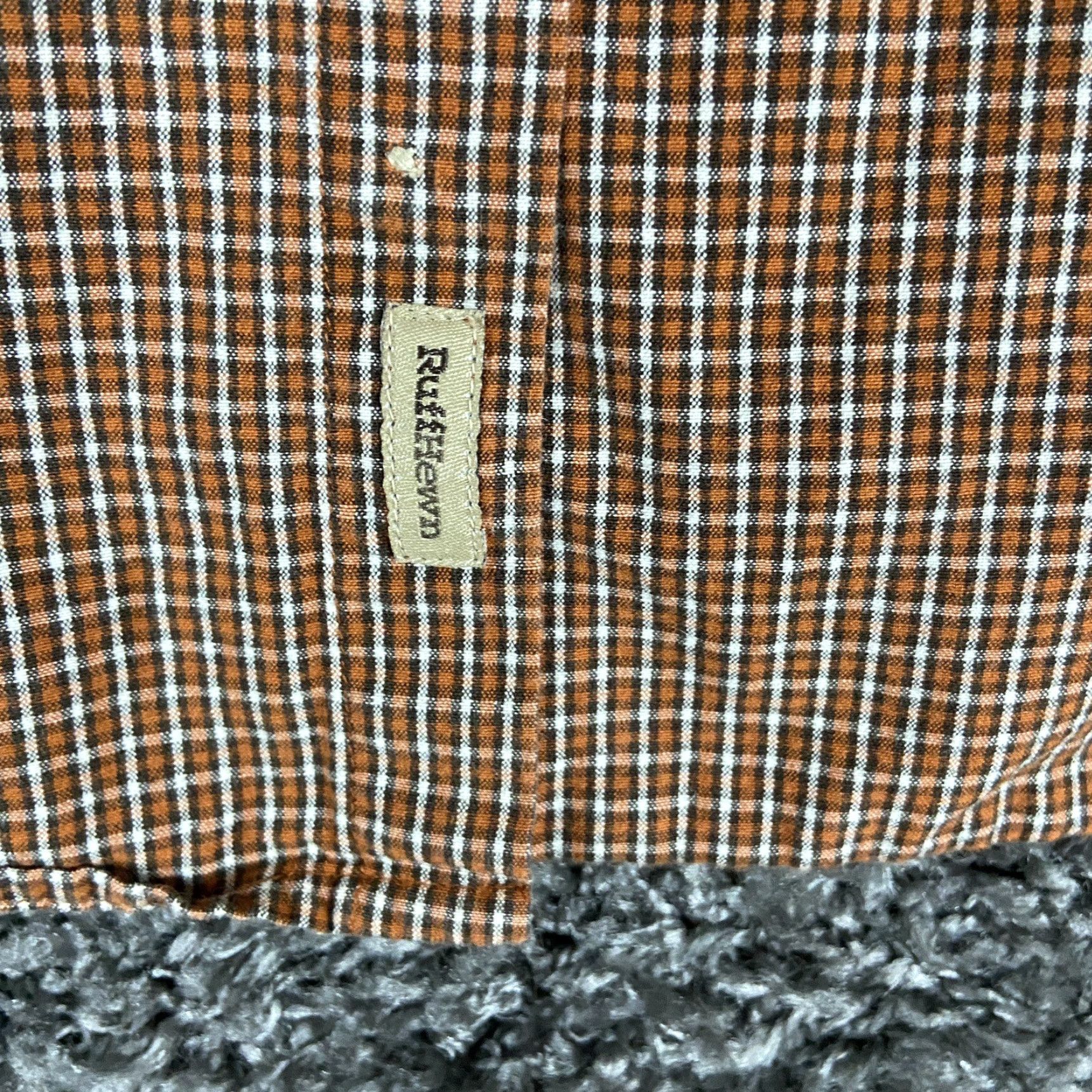 Vintage VINTAGE Ruff Hewn Button-Up Shirt Men's L Brown Plaid Long Sleeve Men L Brown Shirt Mens L Brown Plaid Size US L / EU 52-54 / 3 - 3 Thumbnail