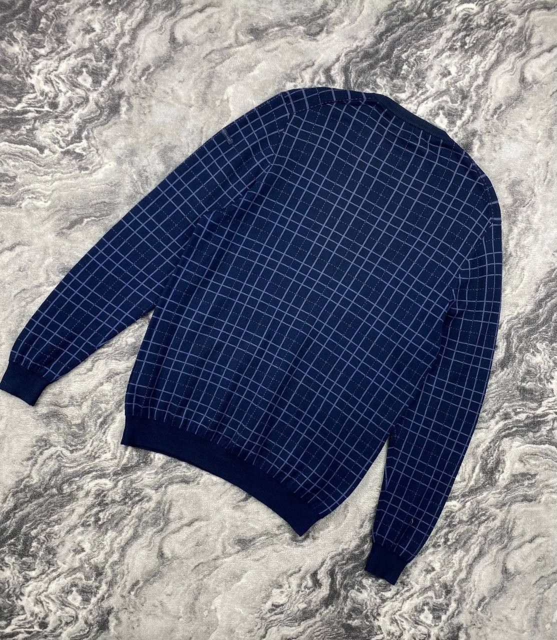 Burberry Burberry Golf Knit Wool Sweater Men Size XL Blue Size US XL / EU 56 / 4 - 10 Thumbnail