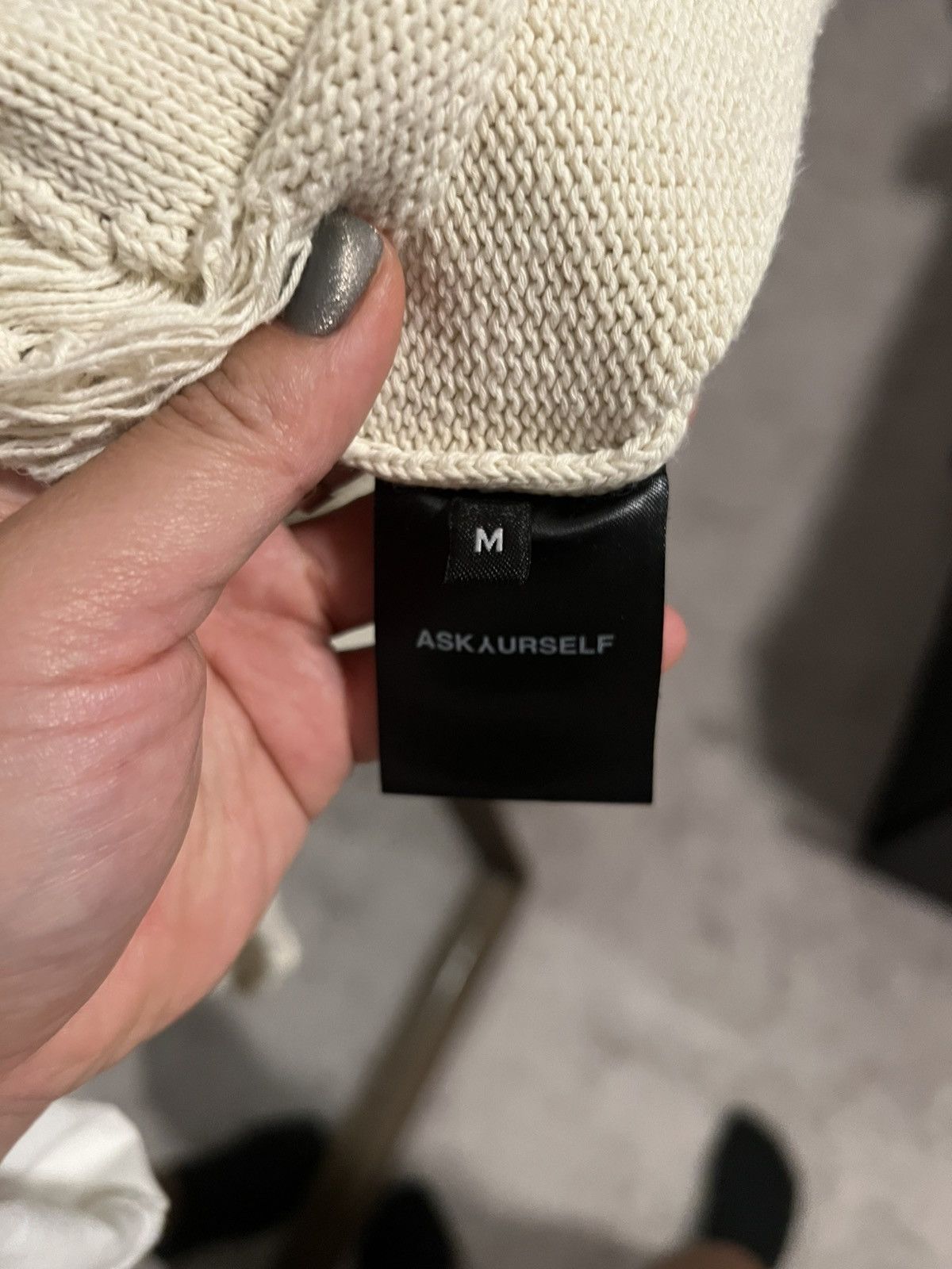 Askyurself AskYurself Knit Raw Banned Crotchet Crewneck Size US M / EU 48-50 / 2 - 3 Thumbnail
