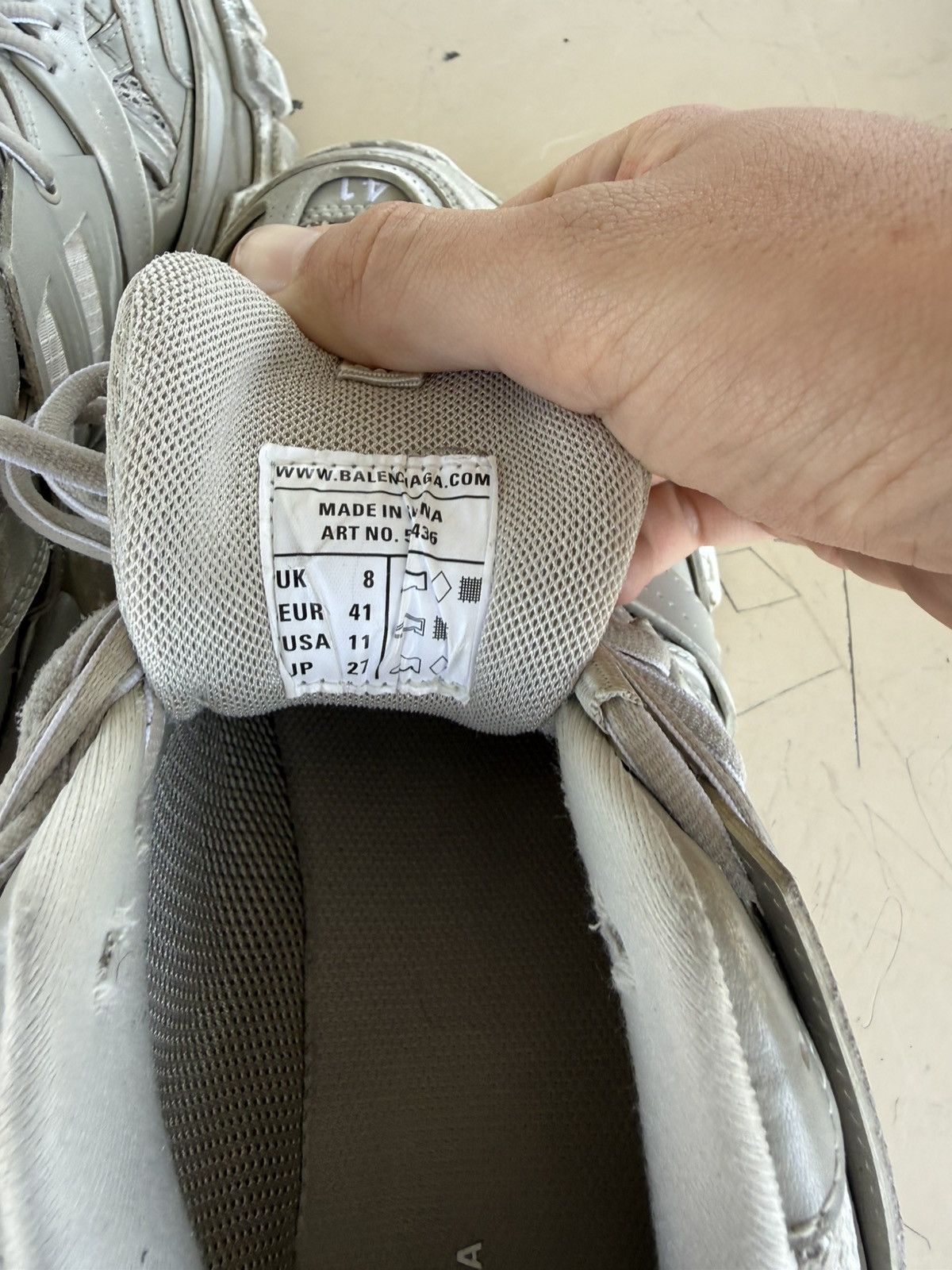 Balenciaga Balenciaga faded gray tracks Size US 9 / EU 42 - 5 Thumbnail