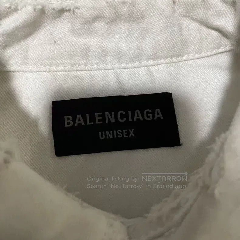 Balenciaga Balenciaga Distressed Denim Jacket Size US M / EU 48-50 / 2 - 3 Thumbnail