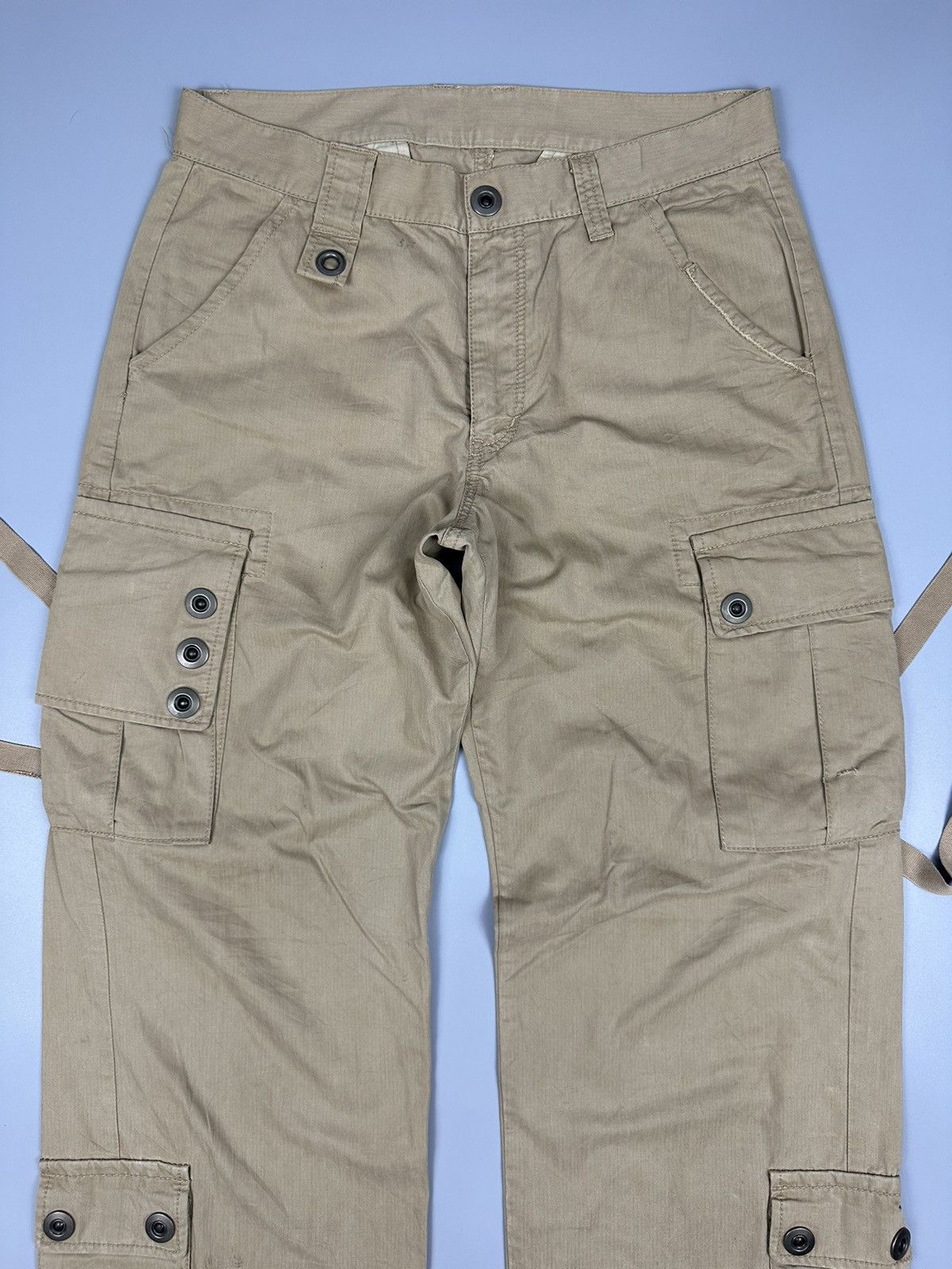 If Six Was Nine × Le Grande Bleu (L.G.B.) 291295 Homme Bondage Multi Pocket Cargo Pant Size US 31 - 3 Thumbnail