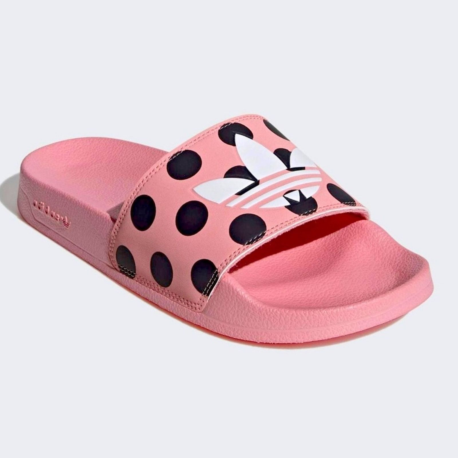 ADIDAS ADILETTE LITE POLKA DOT SLIDES GLOW PINK/WHITE