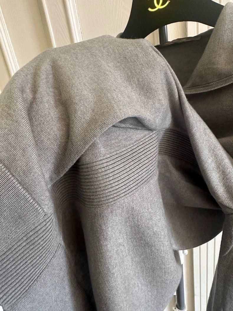 Loro Piana LORO PIANA Cashmere cotton knit cap sweater with zipper Size S / US 4 / IT 40 - 7 Thumbnail