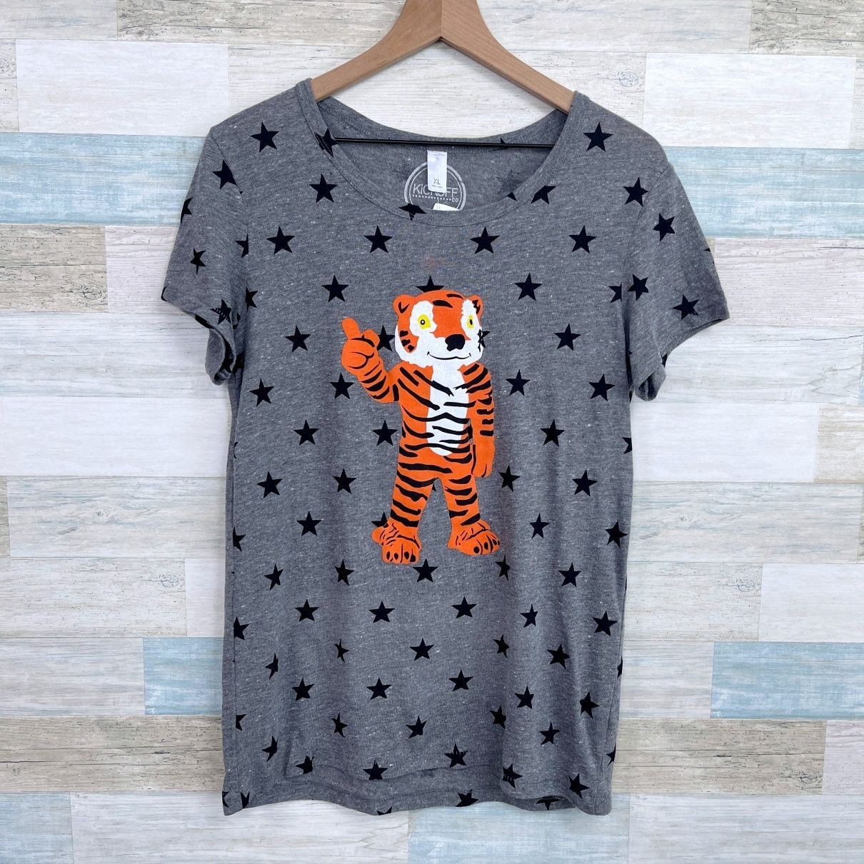 Other Clemson Tigers Star Print T Shirt Gray Womens XL Size XL / US 12-14 / IT 48-50 - 1 Thumbnail