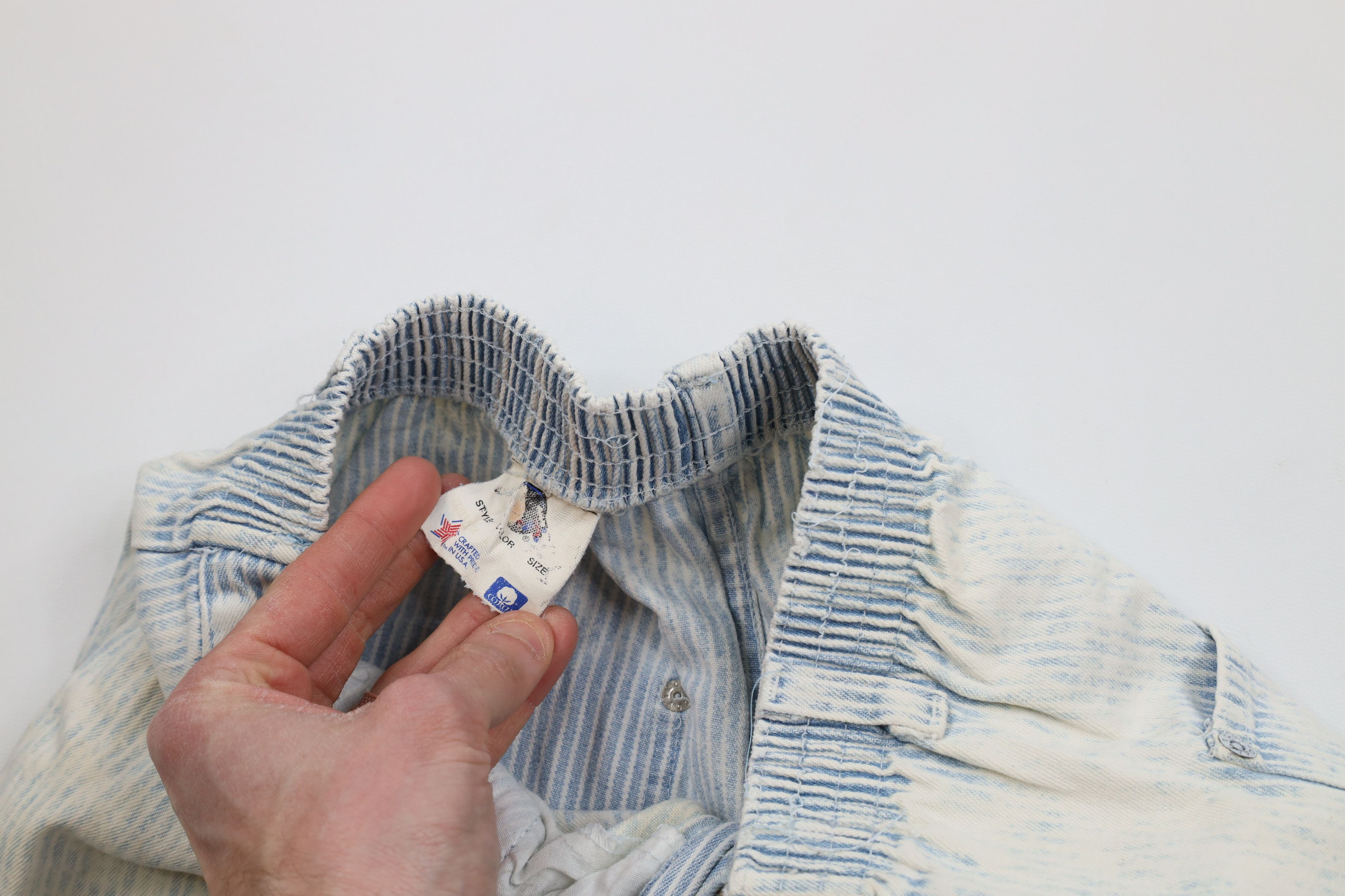 Vintage Vintage 70s Streetwear Striped Denim Jeans Blue USA Size 28" / US 6 / IT 42 - 7 Thumbnail